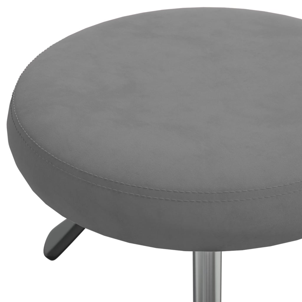 vidaXL Scaun de birou pivotant, gri închis, catifea vidaXL Scaun de birou pivotant, gri închis, catifea