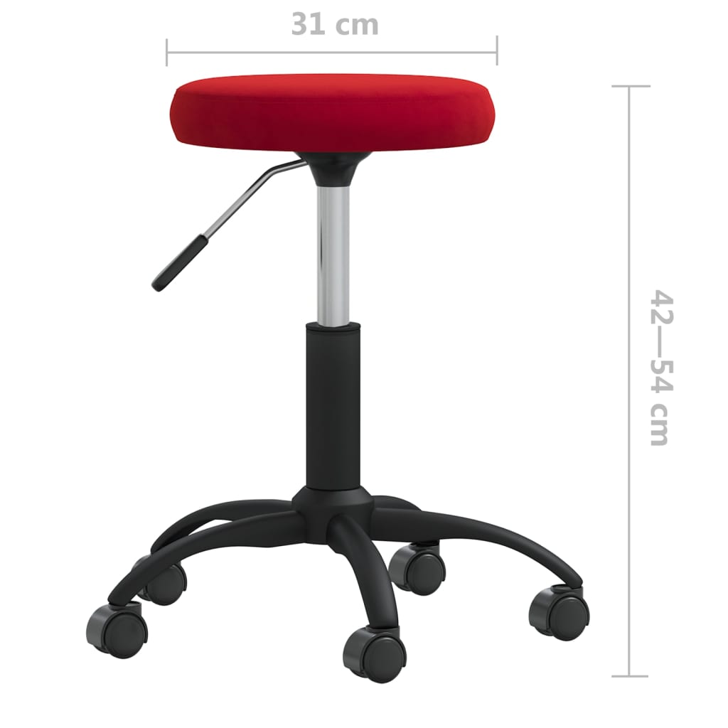 vidaXL Scaun de birou pivotant, roșu vin, catifea vidaXL Scaun de birou pivotant, roșu vin, catifea