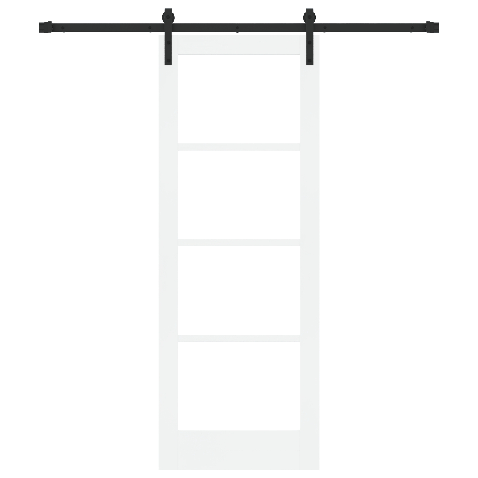 Ușă glisantă vidaXL cu set de accesorii 'ORKDAL'Alb Lemn Solid & Sticlă Ușă glisantă vidaXL cu set de accesorii 'ORKDAL'Alb Lemn Solid & Sticlă