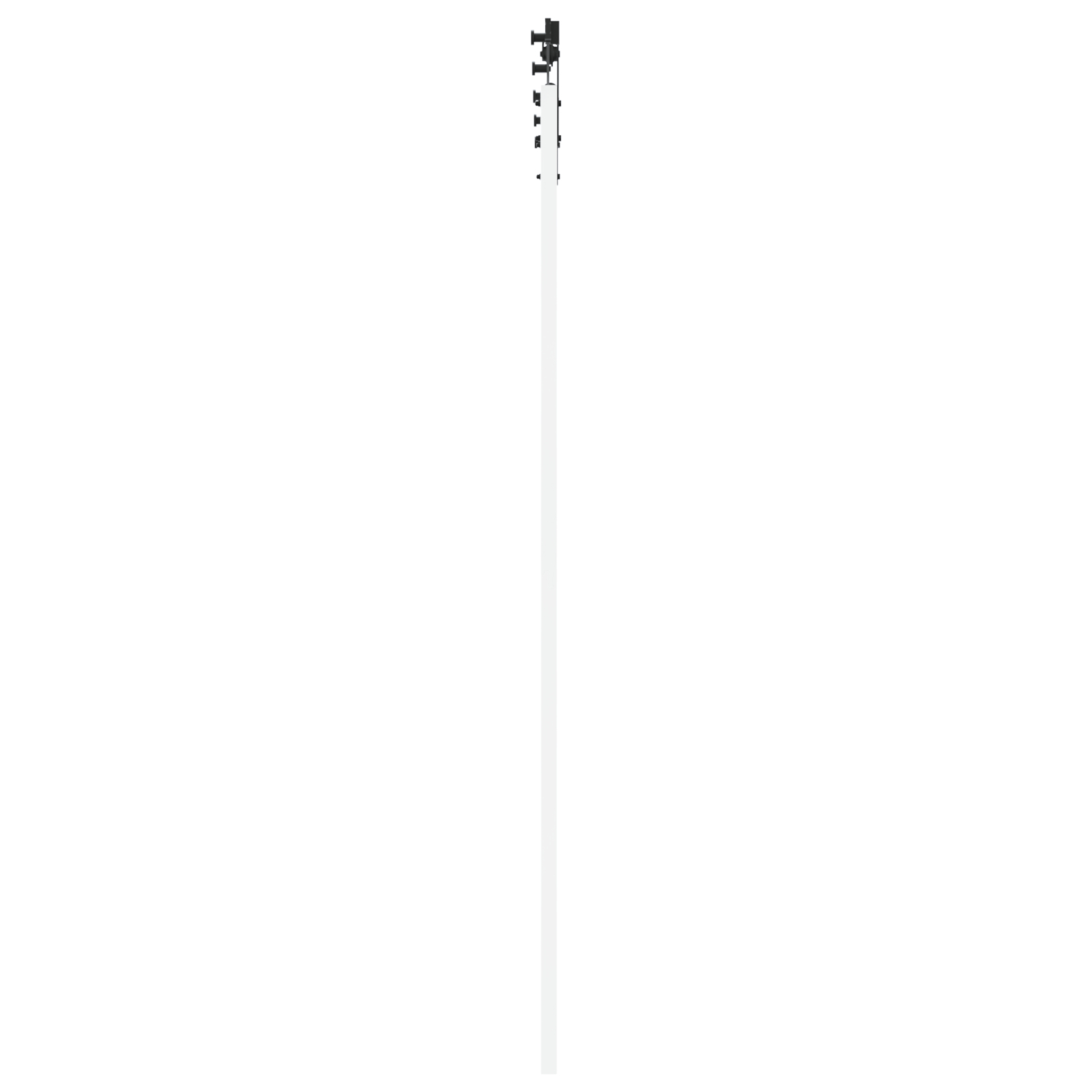 Ușă glisantă vidaXL cu set de accesorii 'ORKDAL'Lemn solid alb și sticlă