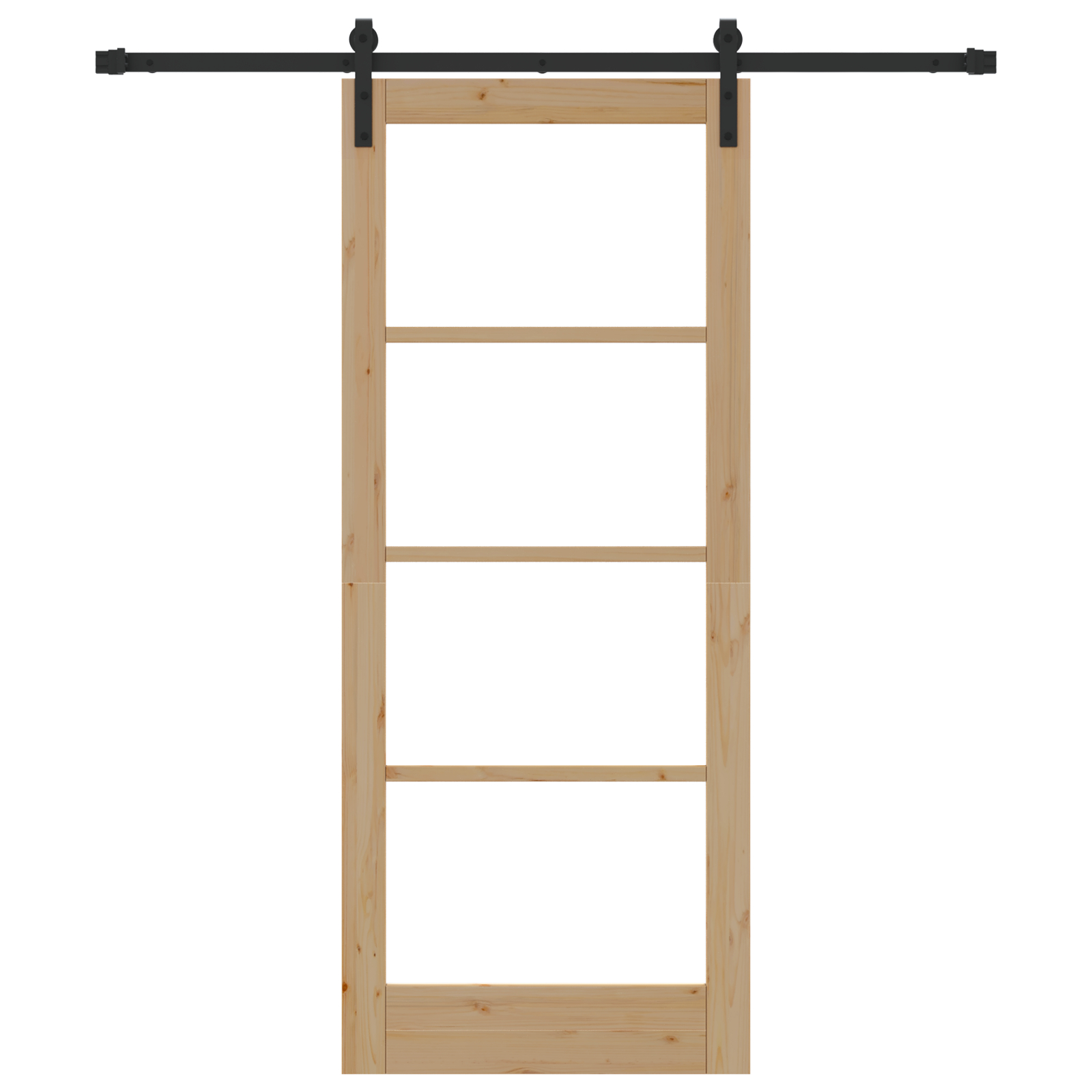 Ușă glisantă vidaXL cu set de accesorii "ORKDAL" Lemn solid și sticlă