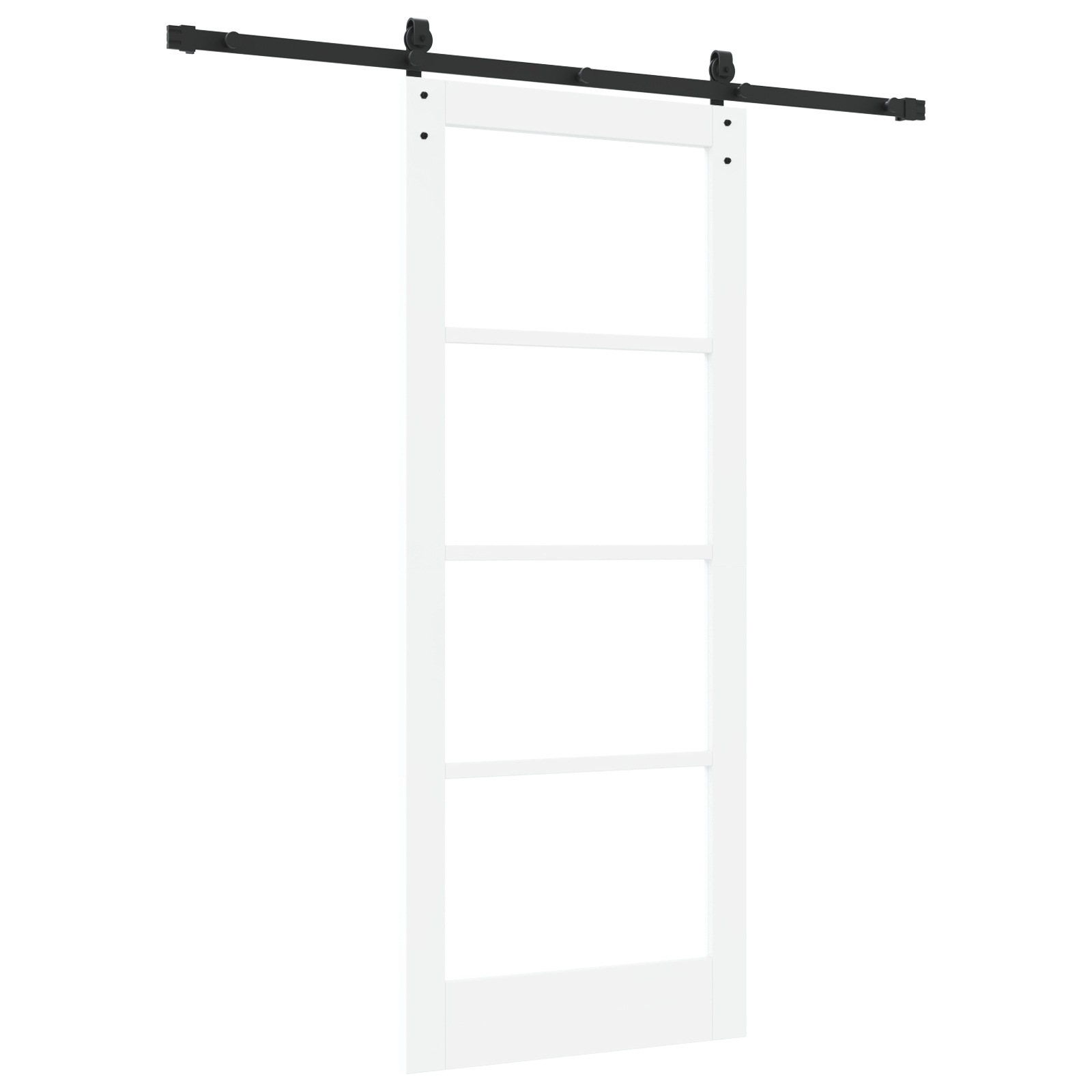 Ușă Glisantă vidaXL cu Set de Accesorii 'ORKDAL'Alb Lemn Masiv & Sticlă Ușă Glisantă vidaXL cu Set de Accesorii 'ORKDAL'Alb Lemn Masiv & Sticlă