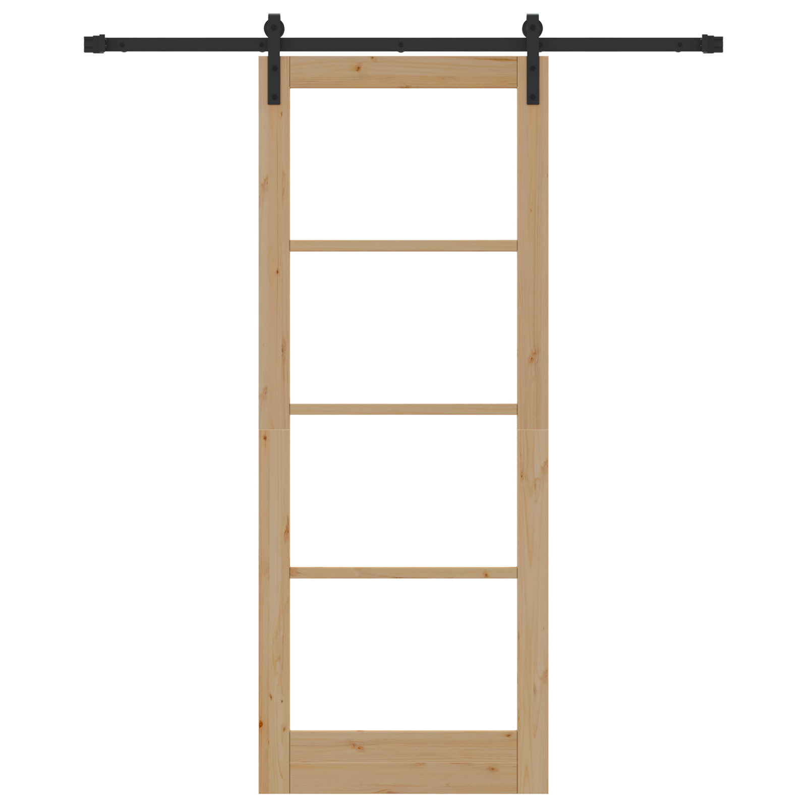 vidaXL Ușă glisantă ORKDAL Natural și Negru 83 x 211 cm