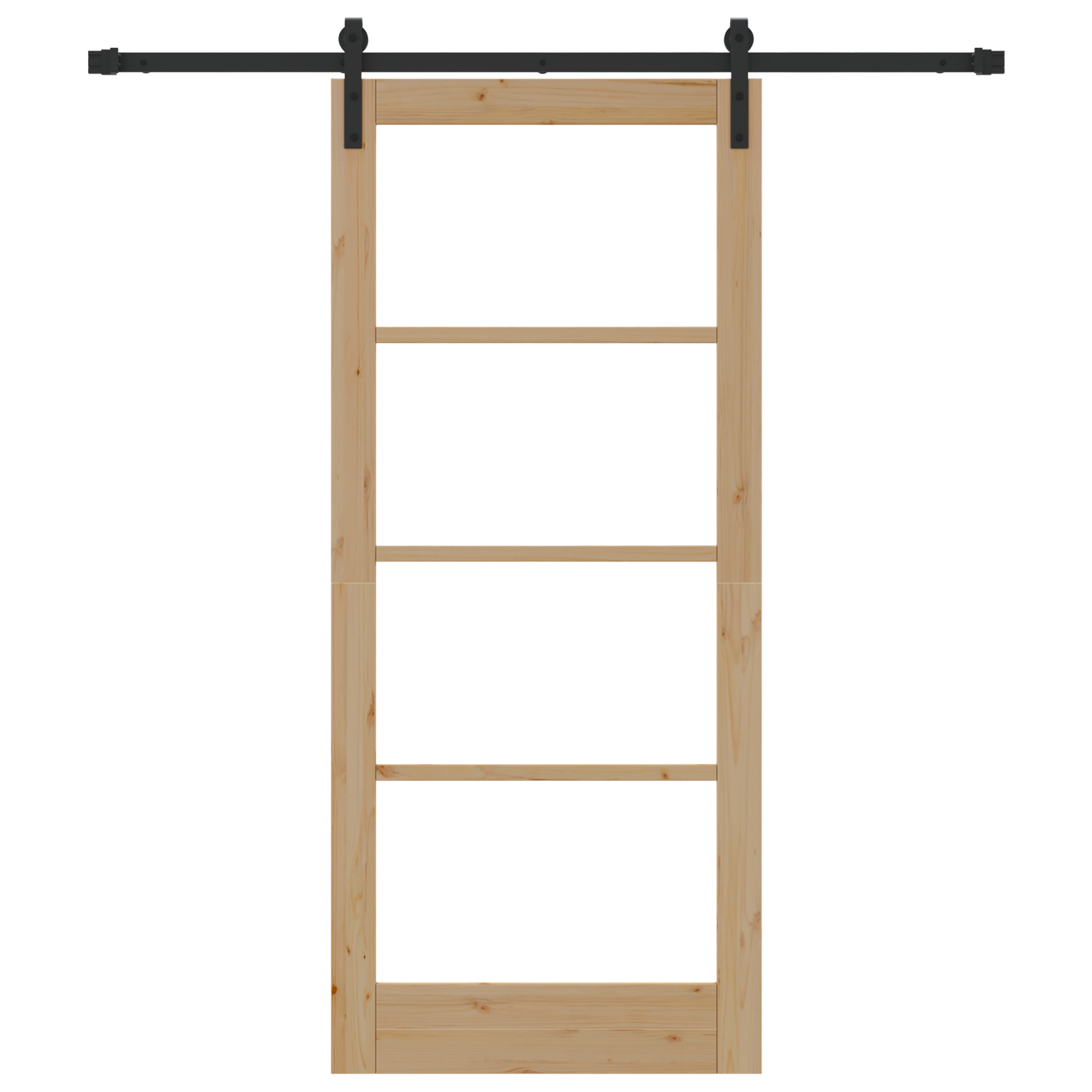 vidaXL Ușă glisantă ORKDAL Natural și Negru 86 x 198,5 cm