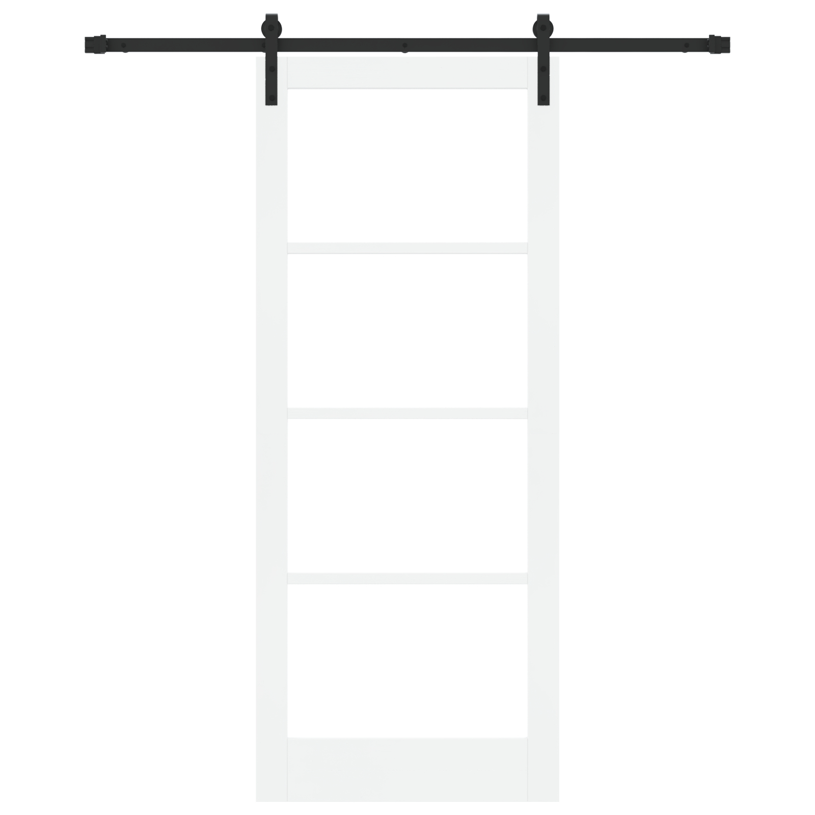 vidaXL Ușă Glisantă ORKDAL Set de 2 Alb și Negru Lemn 86 x 211 cm