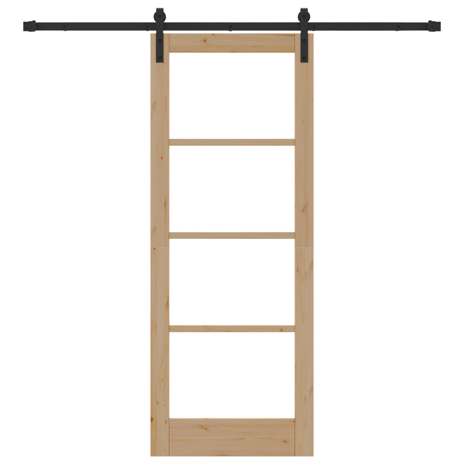 vidaXL Ușă glisantă ORKDAL Natural și Negru 78 x 202 cm