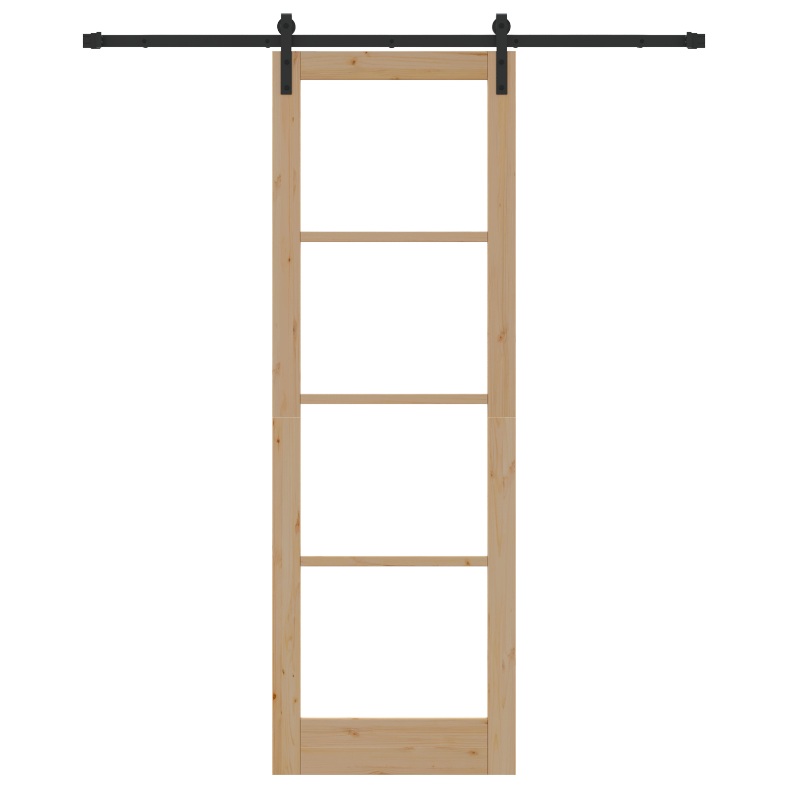 vidaXL Ușă glisantă ORKDAL Natural și Negru 78 x 232 cm