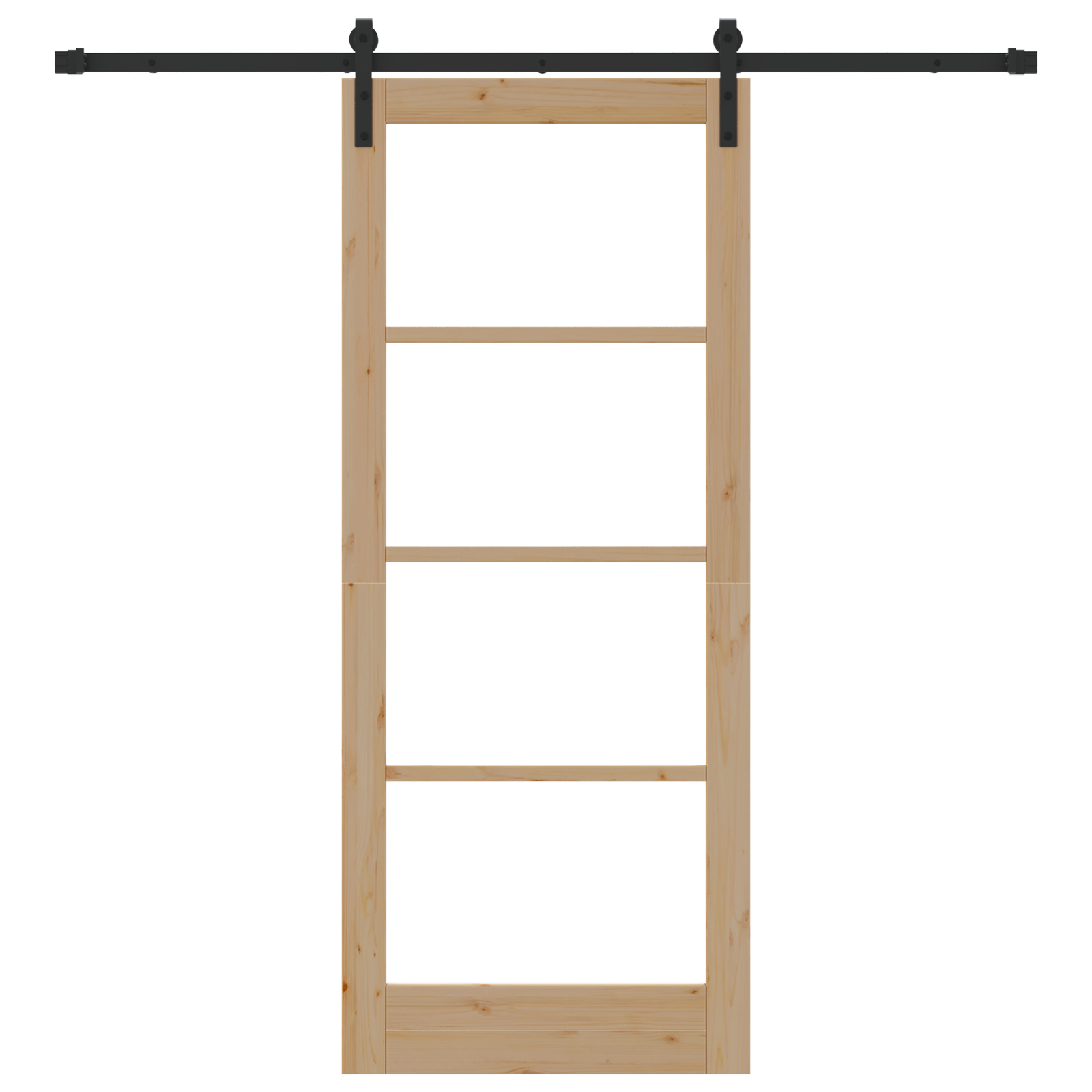 vidaXL Ușă glisantă ORKDAL Natural și Negru 83 x 202 cm