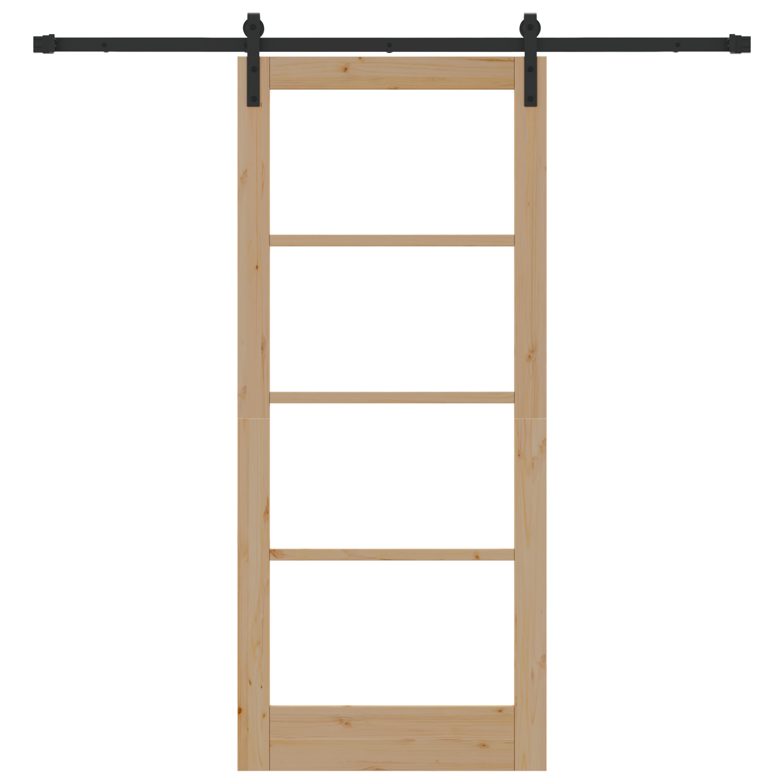 vidaXL Ușă glisantă ORKDAL Natural și Negru 86 x 198,5 cm