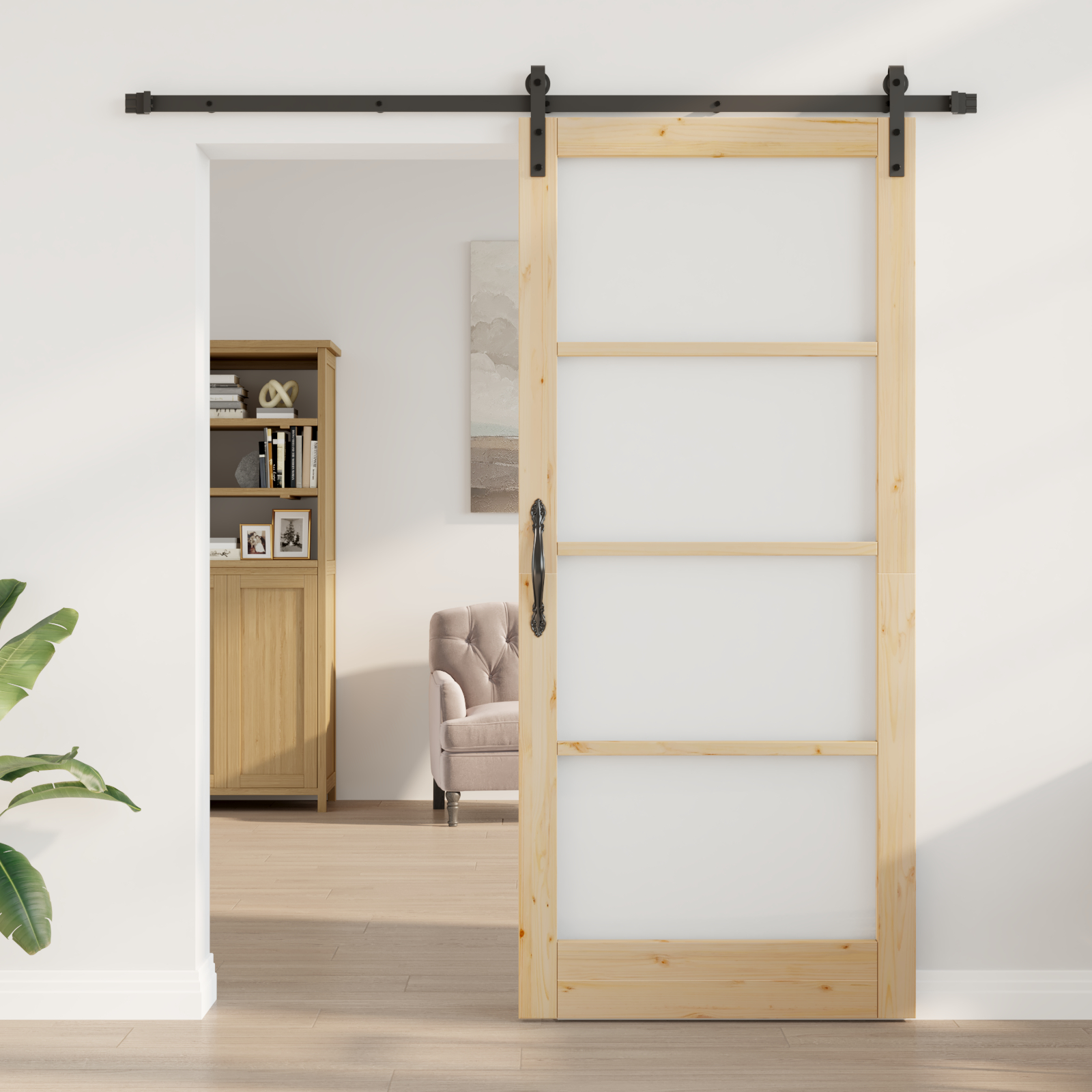 vidaXL Ușă glisantă ORKDAL Maro 93 x 211 cm Lemn masiv de pin vidaXL Ușă glisantă ORKDAL Maro 93 x 211 cm Lemn masiv de pin