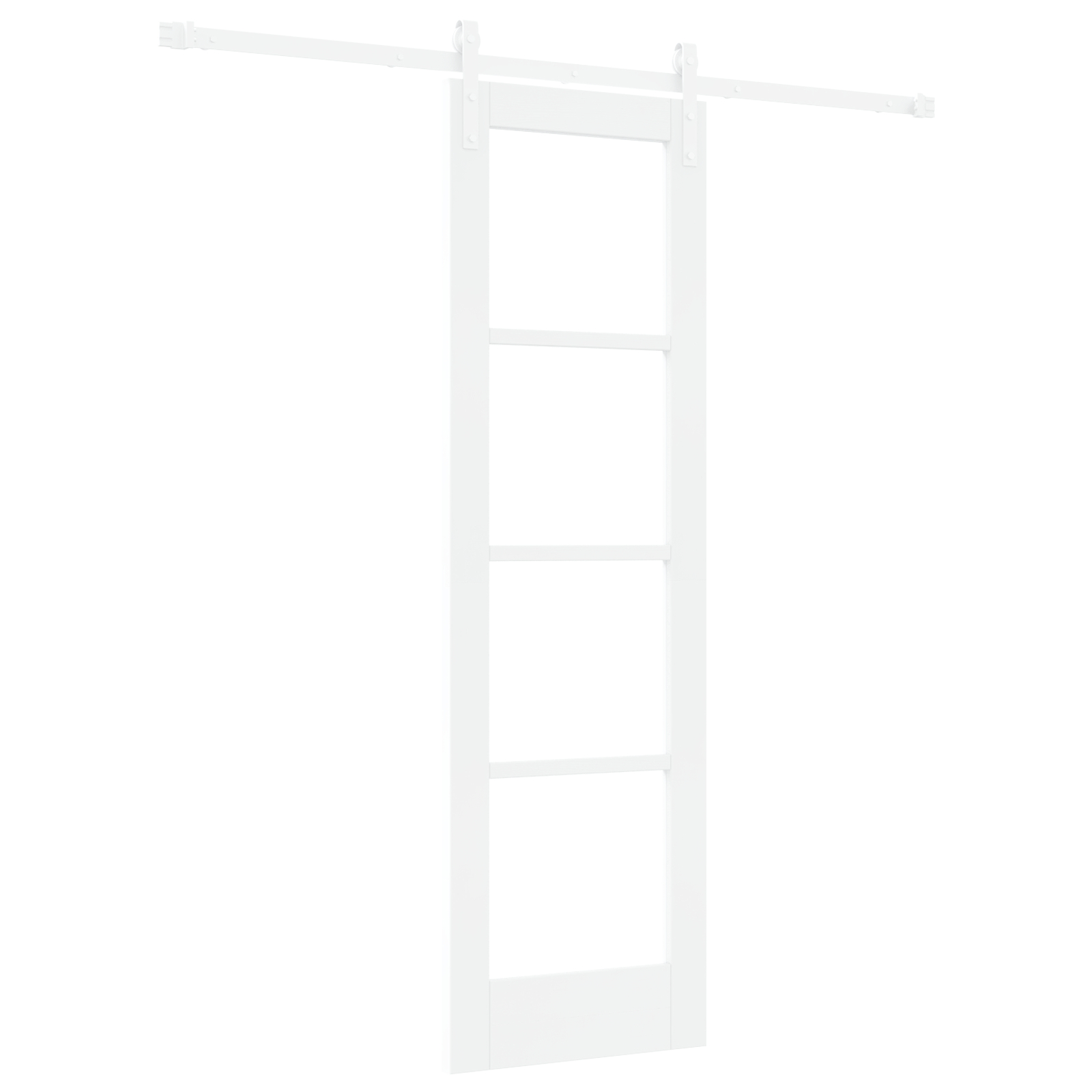 vidaXL Ușă glisantă ORKDAL Alb 61 x 198.5 cm Lemn masiv de pin