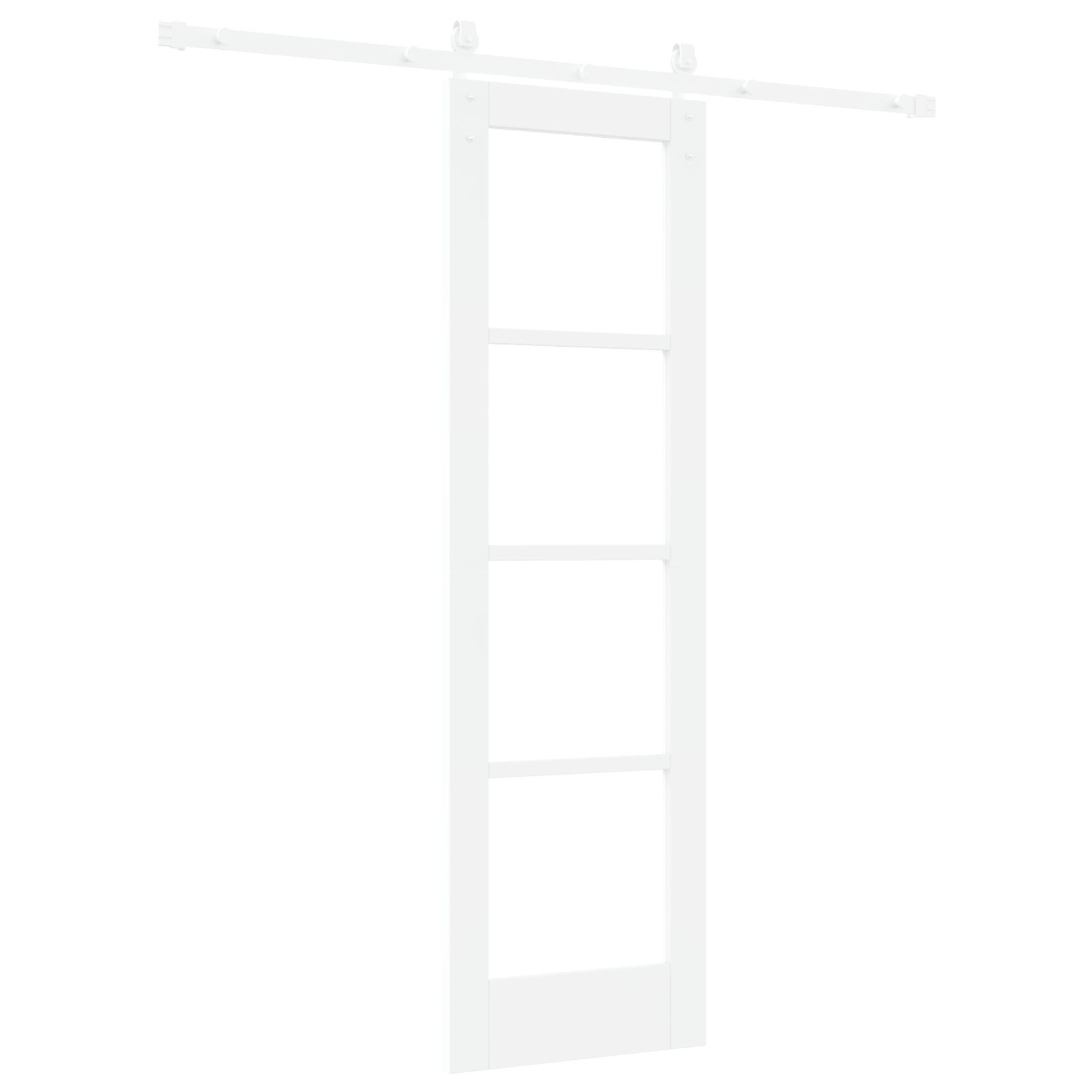vidaXL Ușă glisantă ORKDAL Alb 61 x 198.5 cm Lemn masiv de pin