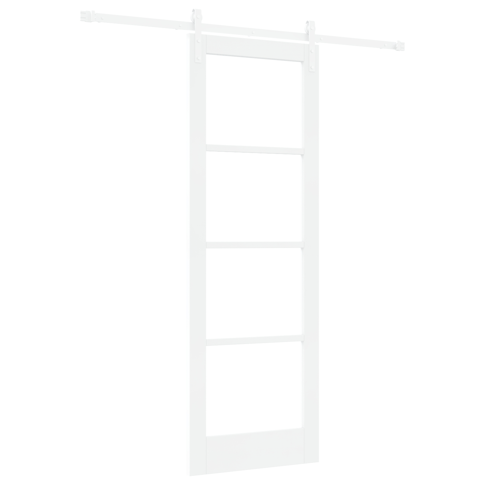 vidaXL Ușă glisantă ORKDAL Alb 73.5 x 211 cm Lemn masiv de pin