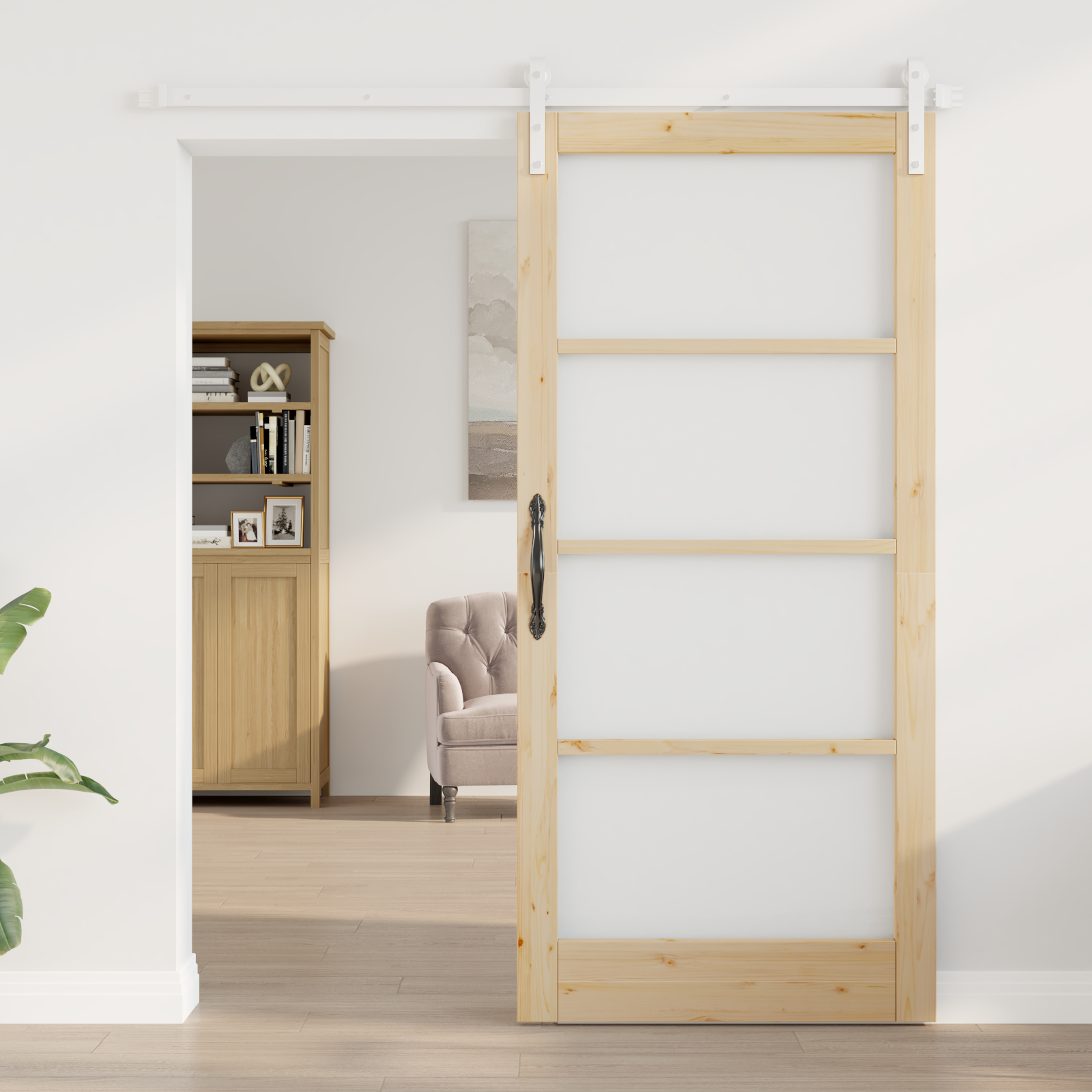 vidaXL Ușă glisantă ORKDAL Maro 93 x 202 cm Lemn masiv de pin vidaXL Ușă glisantă ORKDAL Maro 93 x 202 cm Lemn masiv de pin