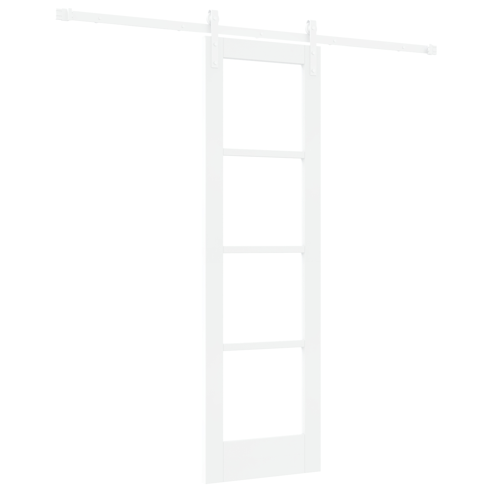 vidaXL Ușă glisantă ORKDAL Alb 61 x 198.5 cm Lemn masiv de pin