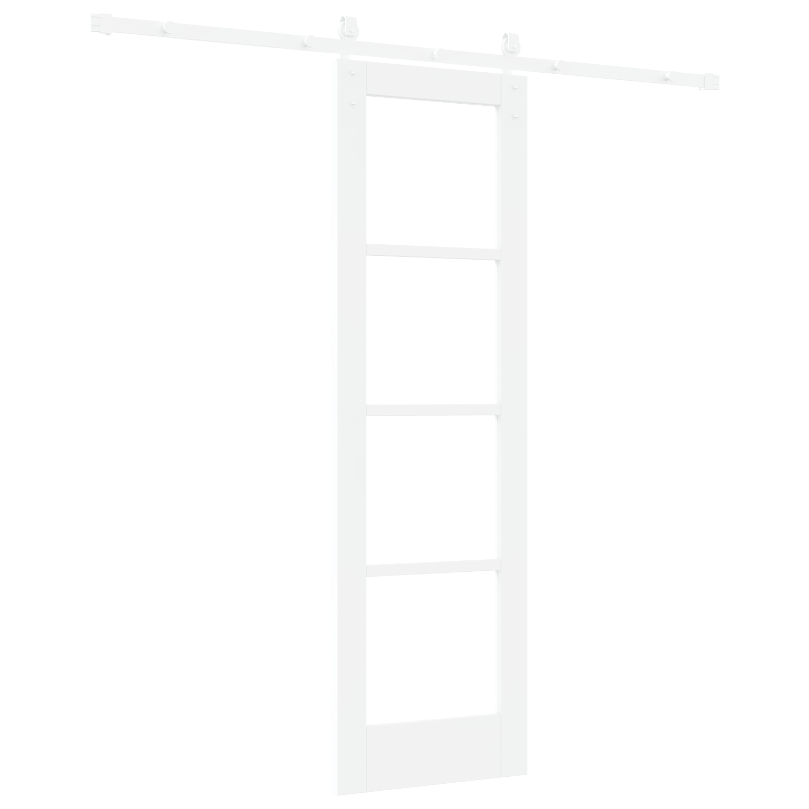 vidaXL Ușă glisantă ORKDAL Alb 61 x 198.5 cm Lemn masiv de pin