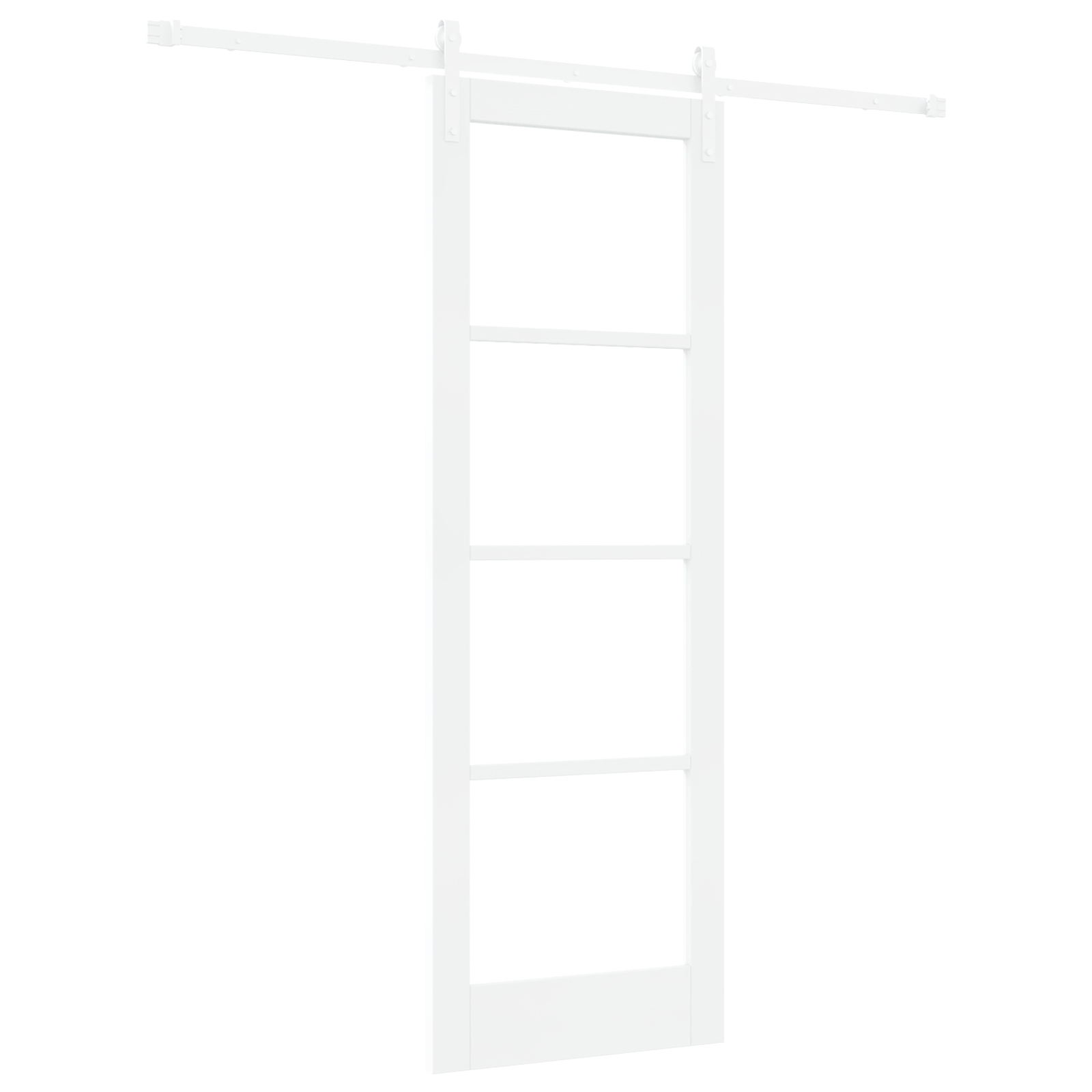 vidaXL Ușă glisantă ORKDAL Alb 73.5 x 211 cm Lemn masiv de pin
