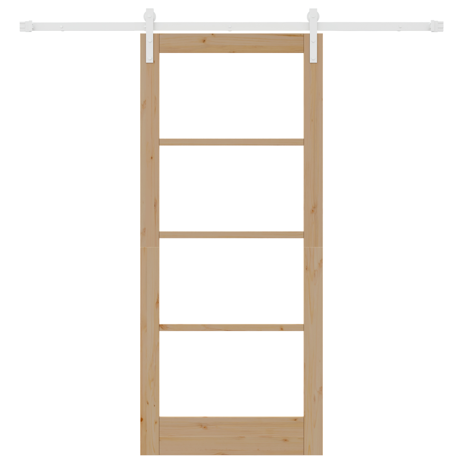 Ușă Glisantă vidaXL cu Set de Accesorii 'ORKDAL'Lemn Solid & Sticlă