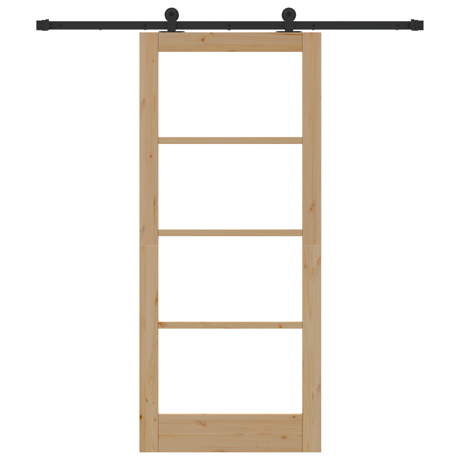 vidaXL Ușă glisantă ORKDAL Natural și Negru 86 x 198,5 cm