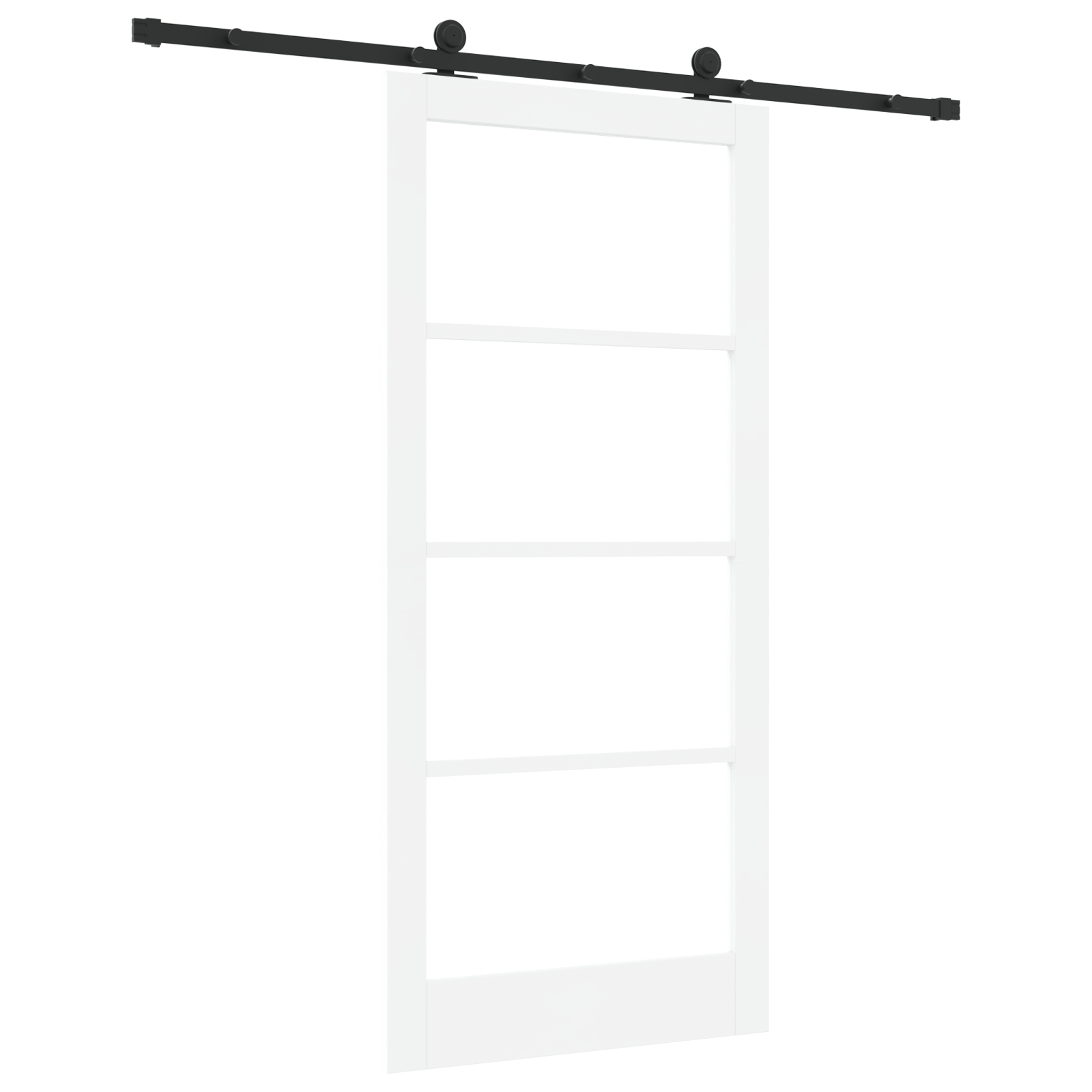 Ușa glisantă vidaXL cu set de accesorii 'ORKDAL'Alb Lemn Solid & Sticlă Ușa glisantă vidaXL cu set de accesorii 'ORKDAL'Alb Lemn Solid & Sticlă