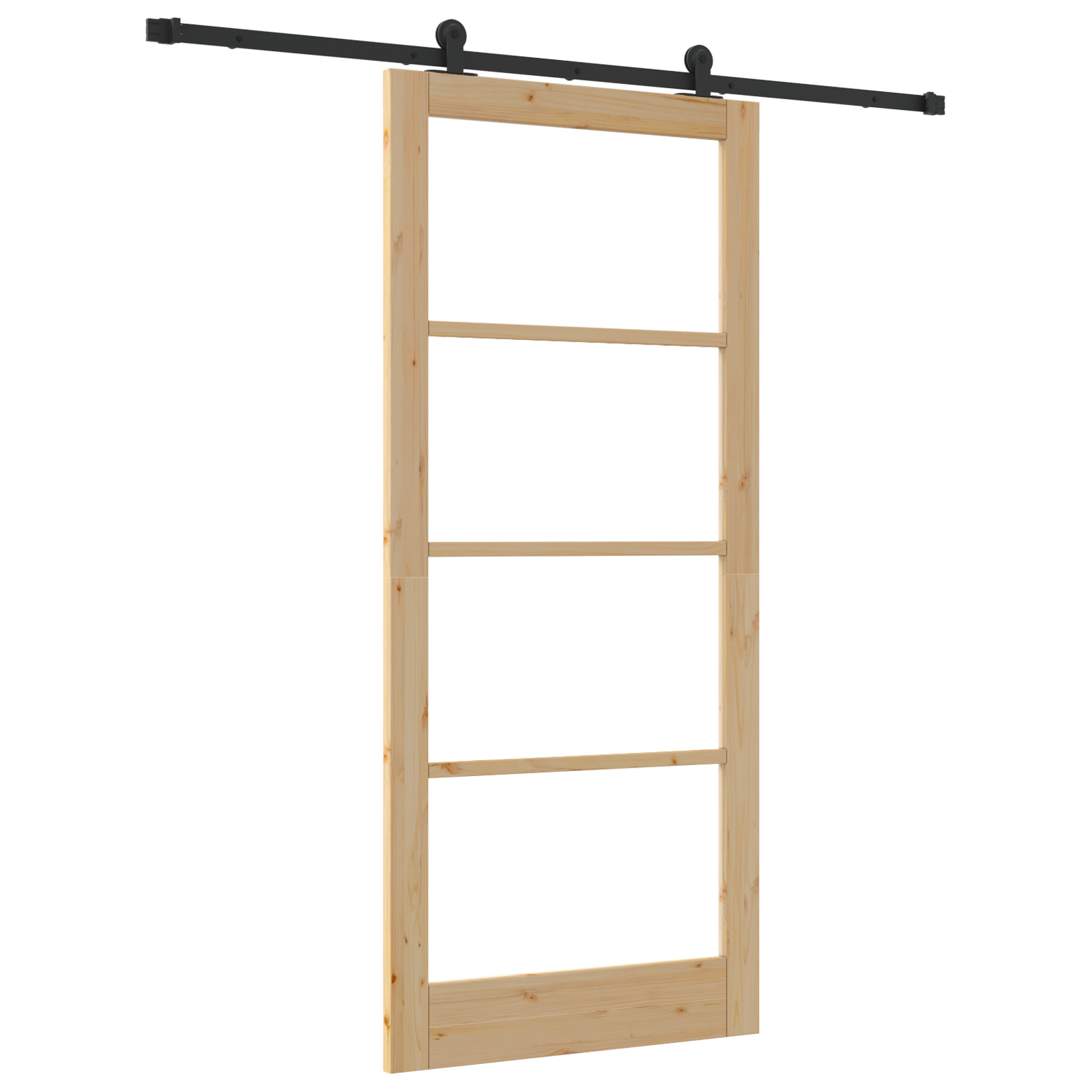 vidaXL Ușă glisantă Manual ORKDAL Maro 93 x 211 cm Lemn și metal