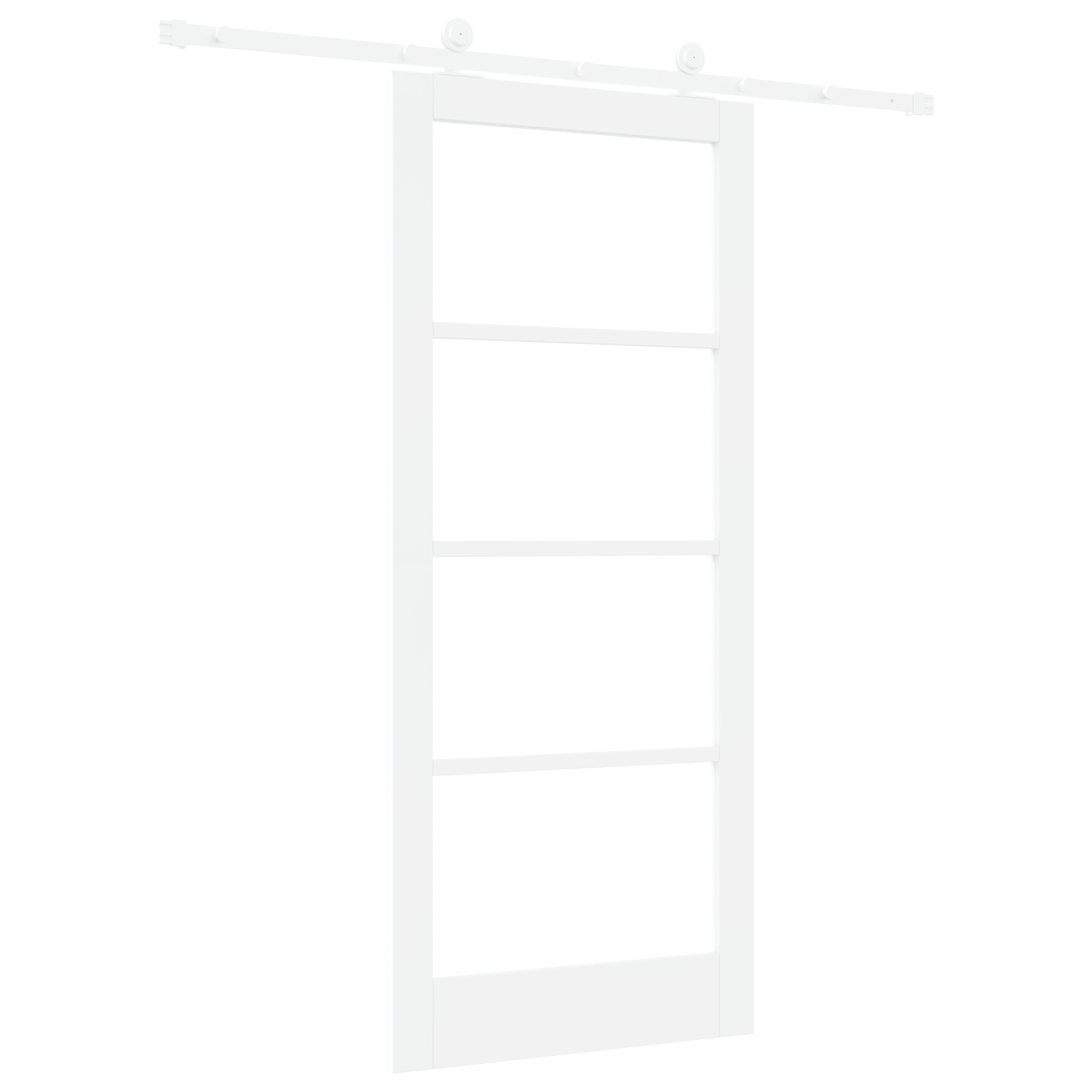 vidaXL Ușă glisantă Manual ORKDAL Alb 86 x 198.5 cm Lemn și metal vidaXL Ușă glisantă Manual ORKDAL Alb 86 x 198.5 cm Lemn și metal