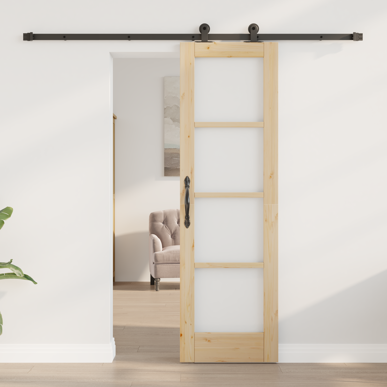 vidaXL Ușă Glisantă cu Set de Ferronerie "ORKDAL" 61x198.5 cm vidaXL Ușă Glisantă cu Set de Ferronerie "ORKDAL" 61x198.5 cm