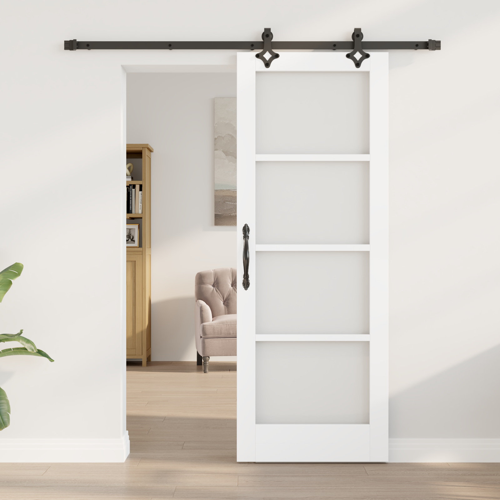 vidaXL Ușă Glisantă Manual ORKDAL Alb 73.5 x 198.5 cm Lemn și metal vidaXL Ușă Glisantă Manual ORKDAL Alb 73.5 x 198.5 cm Lemn și metal