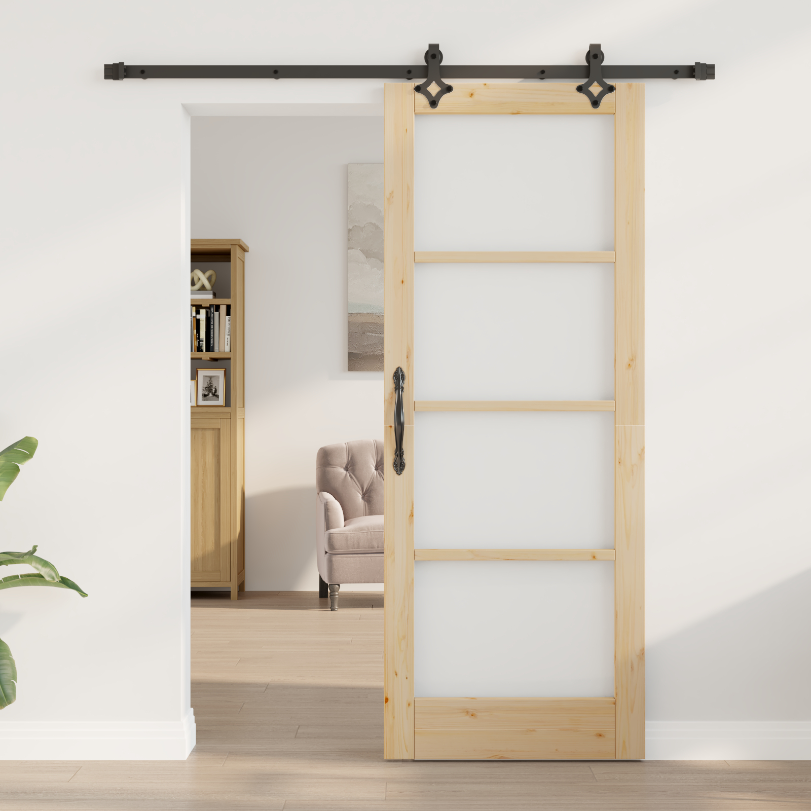 vidaXL Ușă Glisantă Manual ORKDAL Maro 78 x 202 cm Lemn și metal vidaXL Ușă Glisantă Manual ORKDAL Maro 78 x 202 cm Lemn și metal