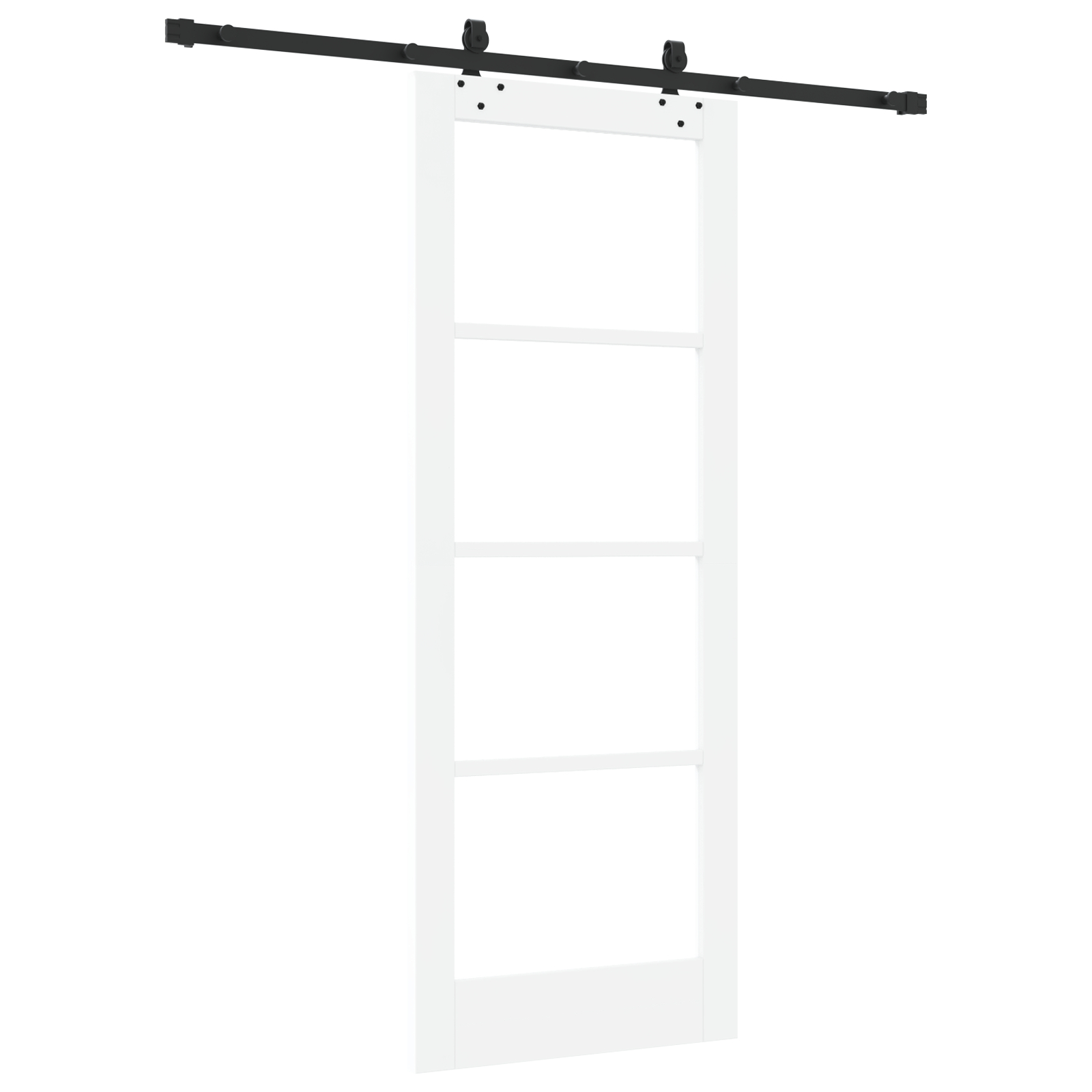Ușă Glisantă vidaXL cu Set de Accesorii 'ORKDAL'Alb Lemn Masiv & Sticlă Ușă Glisantă vidaXL cu Set de Accesorii 'ORKDAL'Alb Lemn Masiv & Sticlă