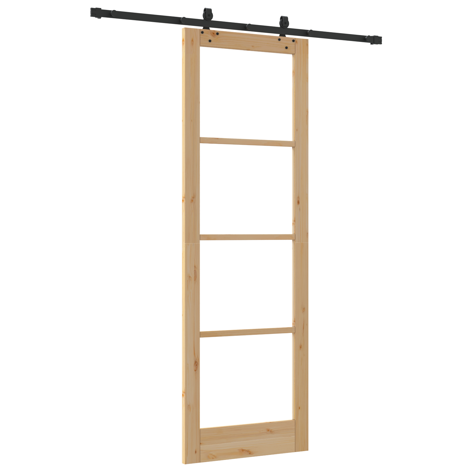 Set Ușă Glisantă vidaXL cu Accesorii “ORKDAL” Lemn Solid și Sticlă Set Ușă Glisantă vidaXL cu Accesorii “ORKDAL” Lemn Solid și Sticlă
