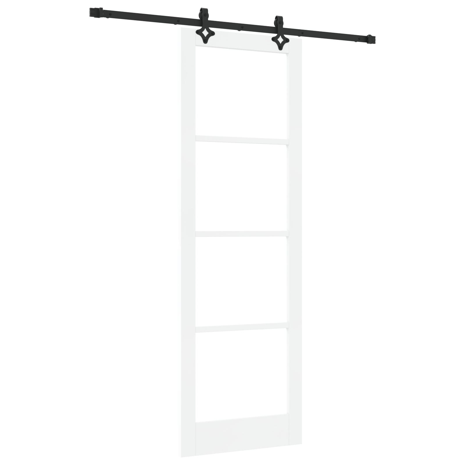 vidaXL Ușă Glisantă Manual ORKDAL Alb 78 x 232 cm Lemn și metal