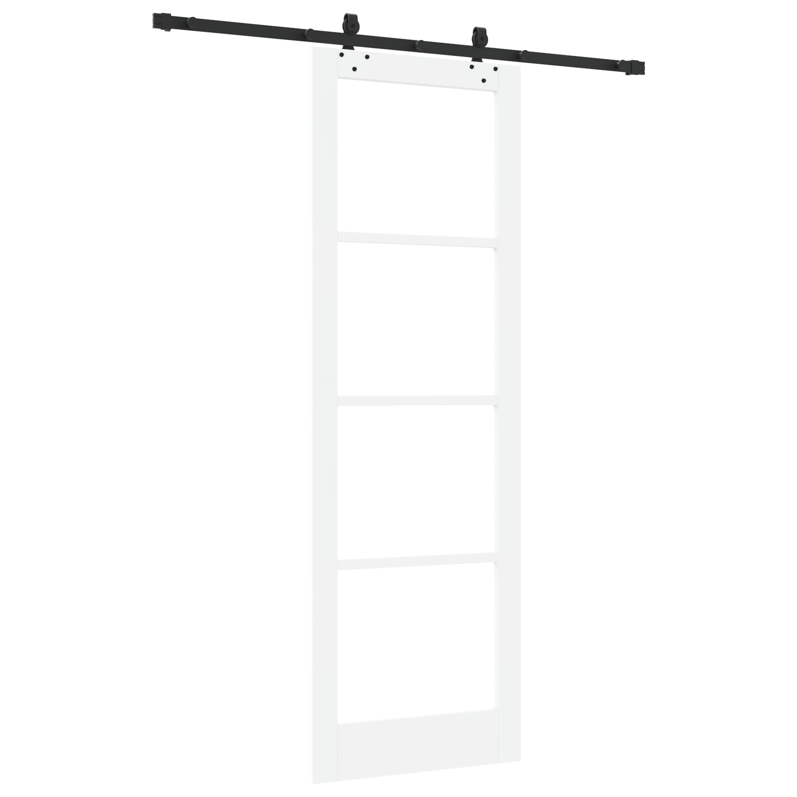 vidaXL Ușă Glisantă Manual ORKDAL Alb 78 x 232 cm Lemn și metal