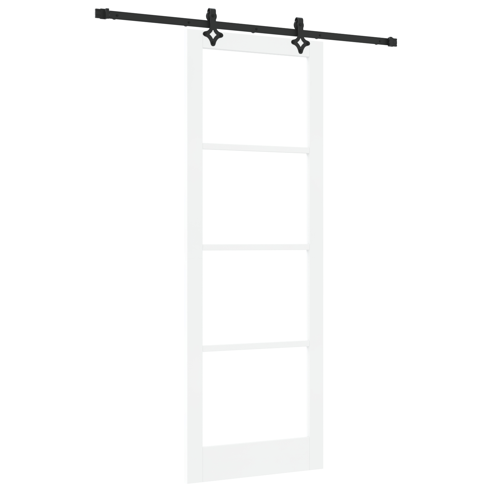 vidaXL Ușă Glisantă Manual ORKDAL Alb 83 x 232 cm Lemn și metal vidaXL Ușă Glisantă Manual ORKDAL Alb 83 x 232 cm Lemn și metal