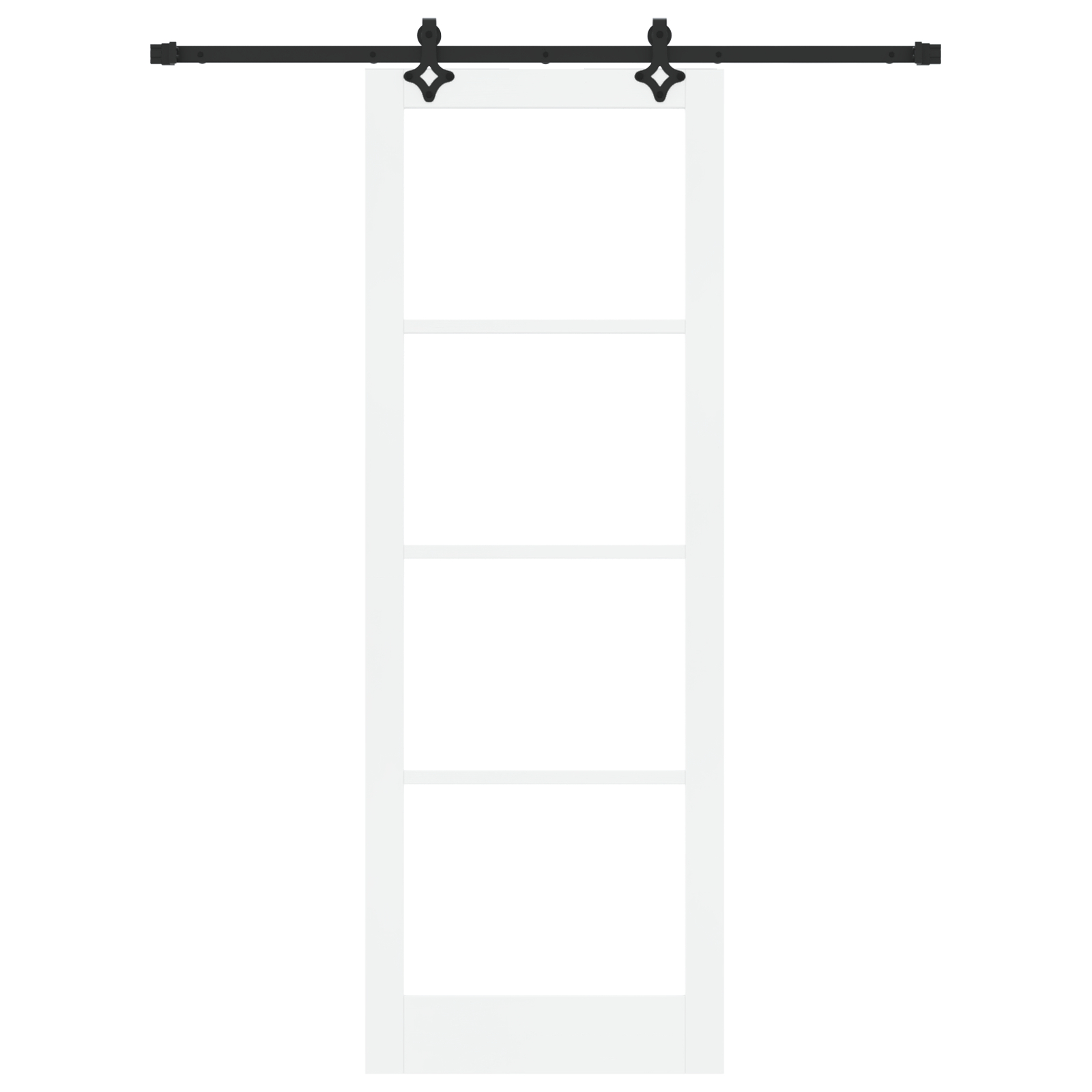 vidaXL Ușă Glisantă Manual ORKDAL Alb 83 x 232 cm Lemn și metal vidaXL Ușă Glisantă Manual ORKDAL Alb 83 x 232 cm Lemn și metal