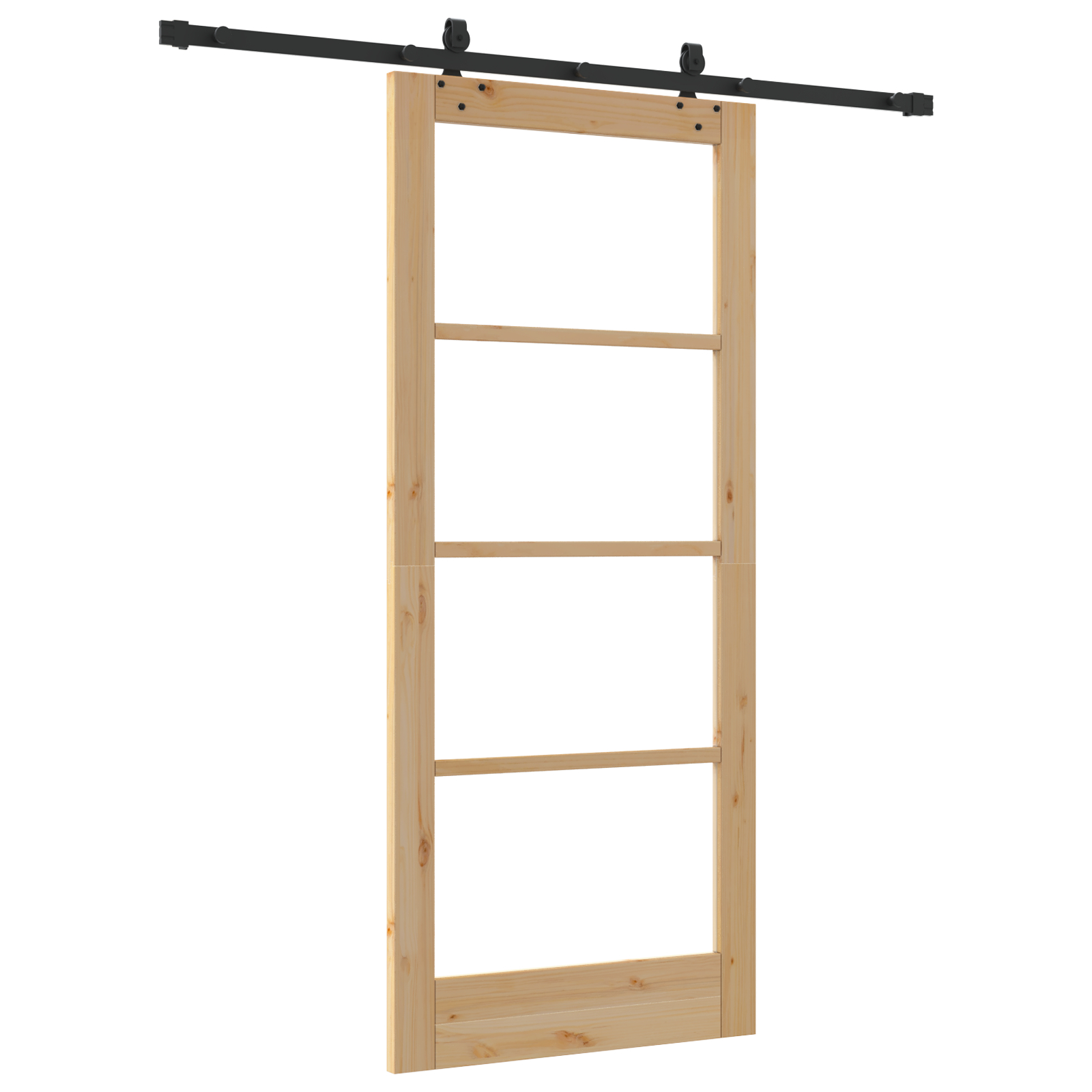 vidaXL Ușă Glisantă Manual ORKDAL Maro 86 x 198.5 cm Lemn și metal