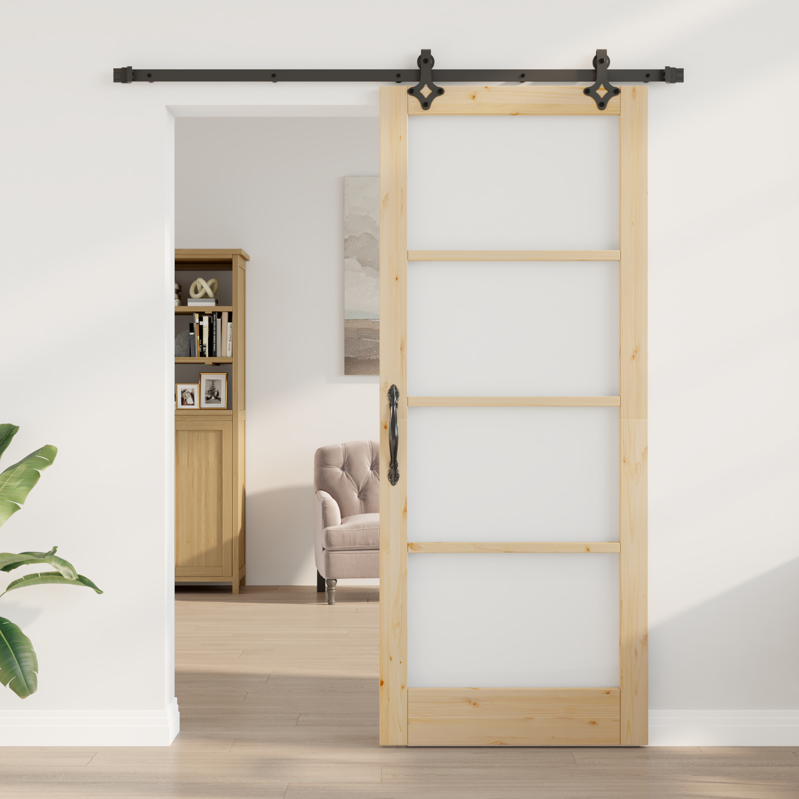 vidaXL Ușă Glisantă Manual ORKDAL Maro 86 x 211 cm Lemn și metal vidaXL Ușă Glisantă Manual ORKDAL Maro 86 x 211 cm Lemn și metal