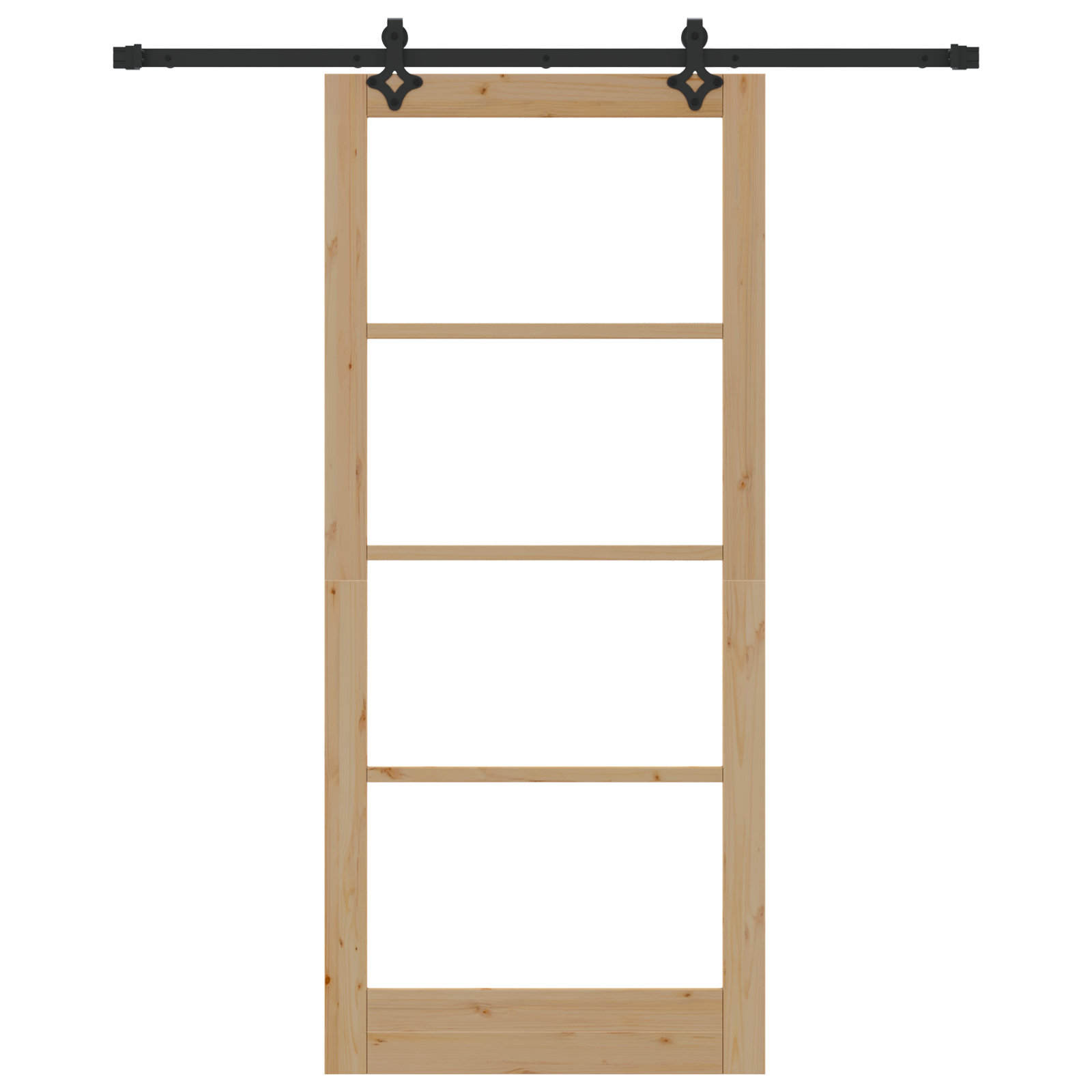 vidaXL Ușă Glisantă Manual ORKDAL Maro 93 x 211 cm Lemn și metal