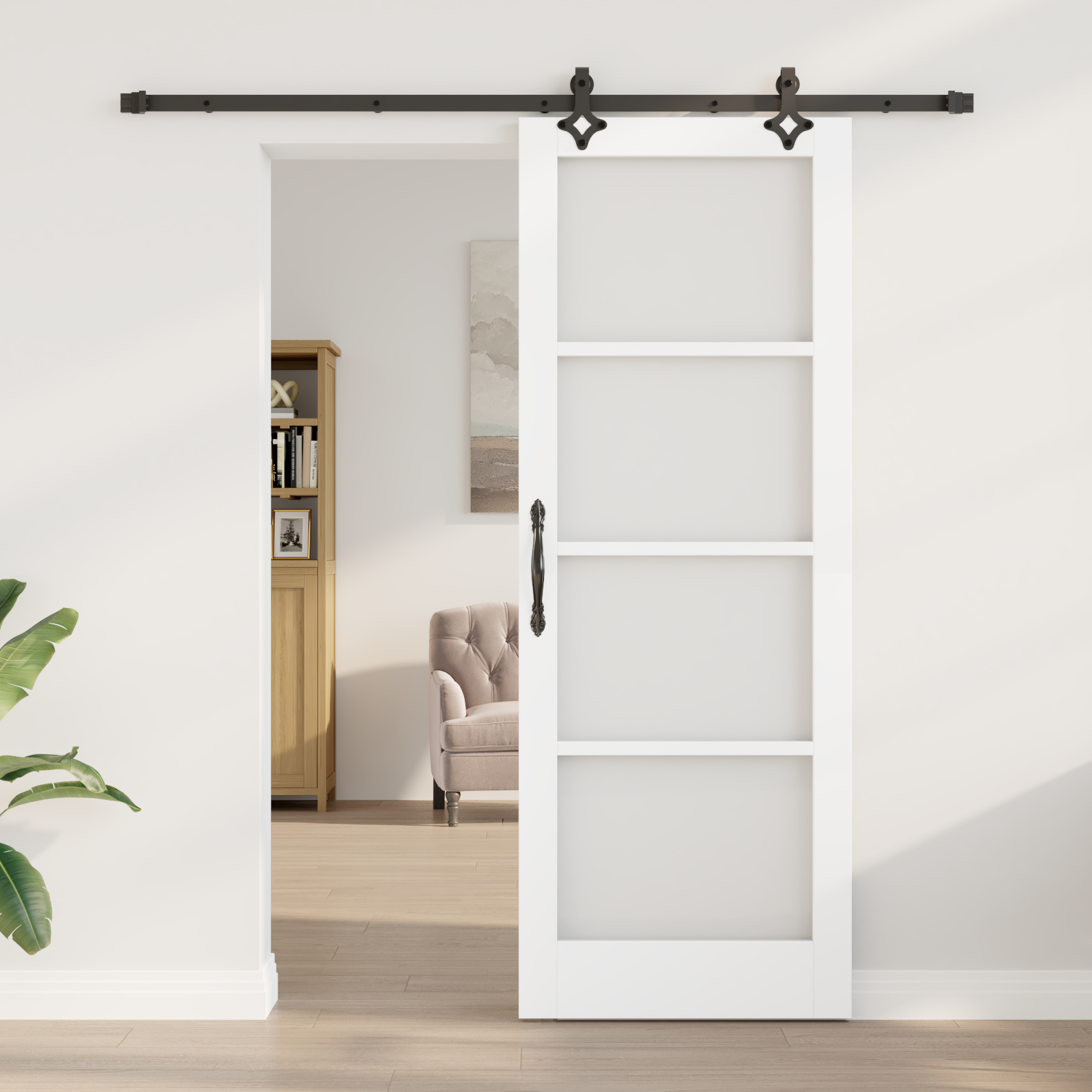 vidaXL Ușă Glisantă Manual ORKDAL Alb 78 x 211 cm Lemn și metal vidaXL Ușă Glisantă Manual ORKDAL Alb 78 x 211 cm Lemn și metal