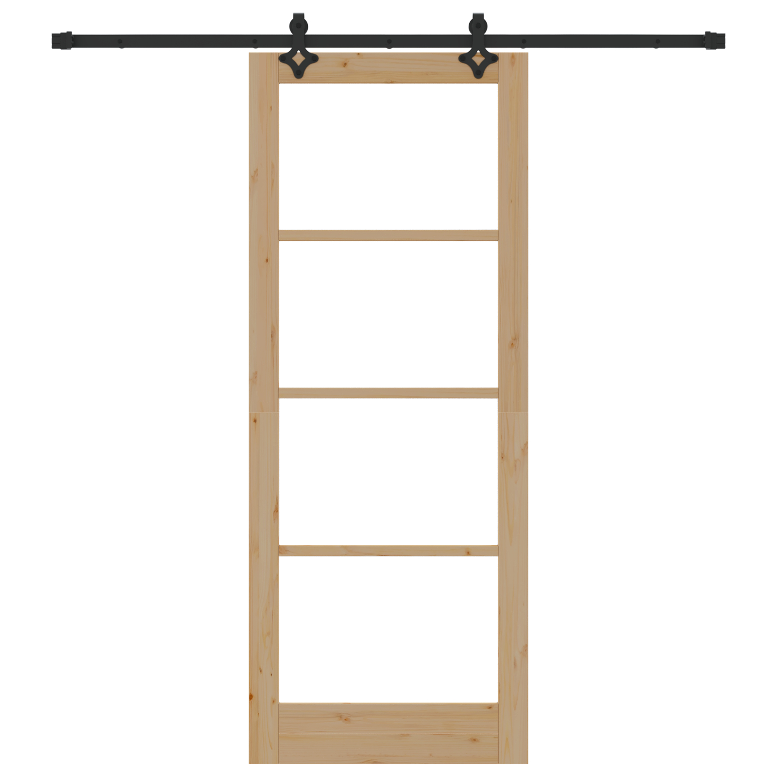 vidaXL Ușă Glisantă Manual ORKDAL Maro 83 x 211 cm Lemn și metal