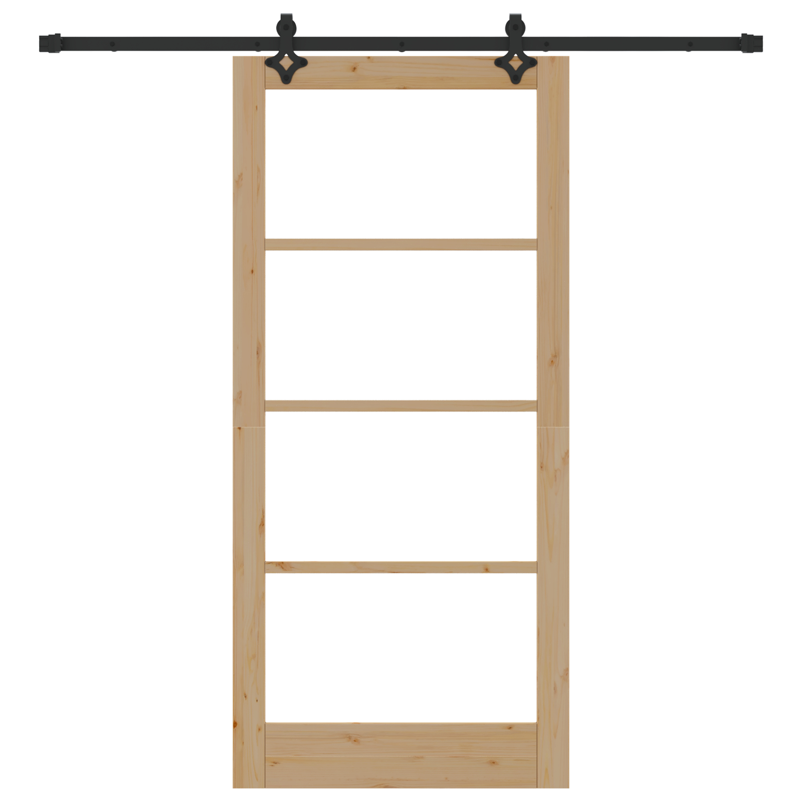 vidaXL Ușă Glisantă Manual ORKDAL Maro 93 x 202 cm Lemn și metal