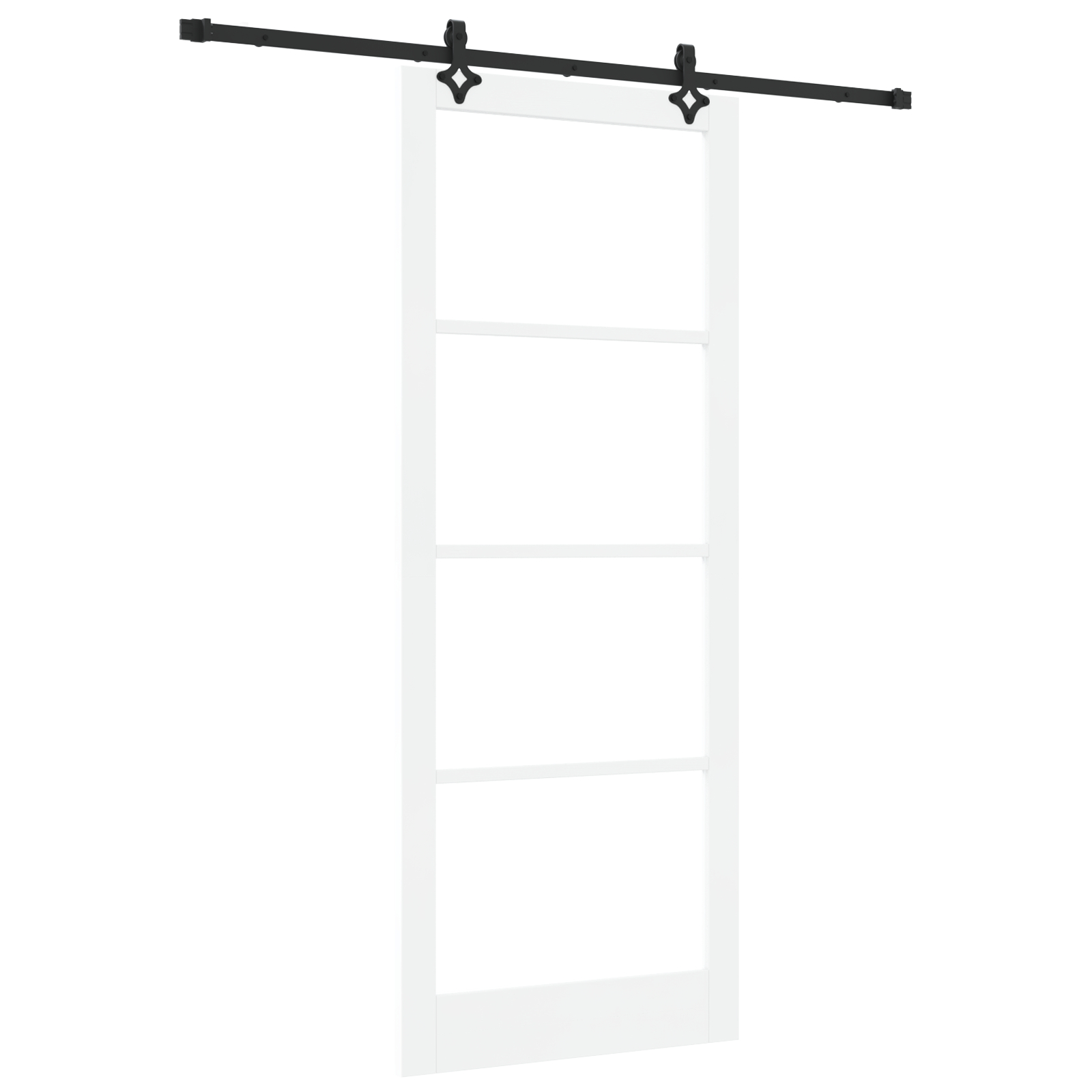 vidaXL Ușă Glisantă Manual ORKDAL Alb 93 x 232 cm Lemn și metal vidaXL Ușă Glisantă Manual ORKDAL Alb 93 x 232 cm Lemn și metal