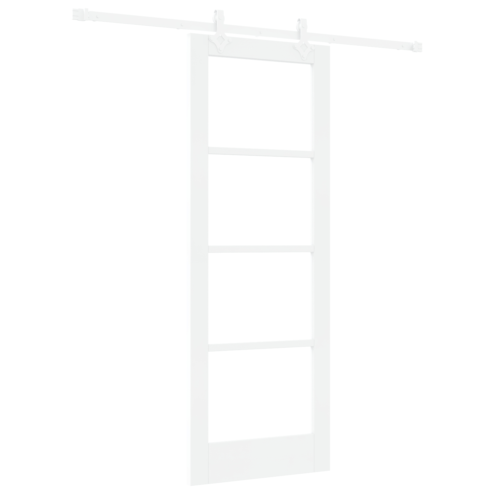 vidaXL Ușă Glisantă Manual Alb 73.5 x 198.5 cm Lemn și metal vidaXL Ușă Glisantă Manual Alb 73.5 x 198.5 cm Lemn și metal