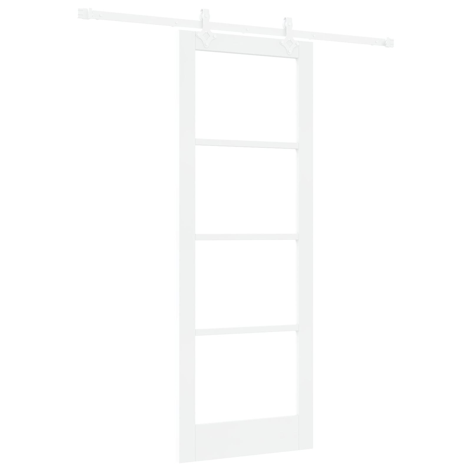 Ușă glisantă vidaXL cu hardware Alb 78x211 cm Lemn Masiv Pin Ușă glisantă vidaXL cu hardware Alb 78x211 cm Lemn Masiv Pin