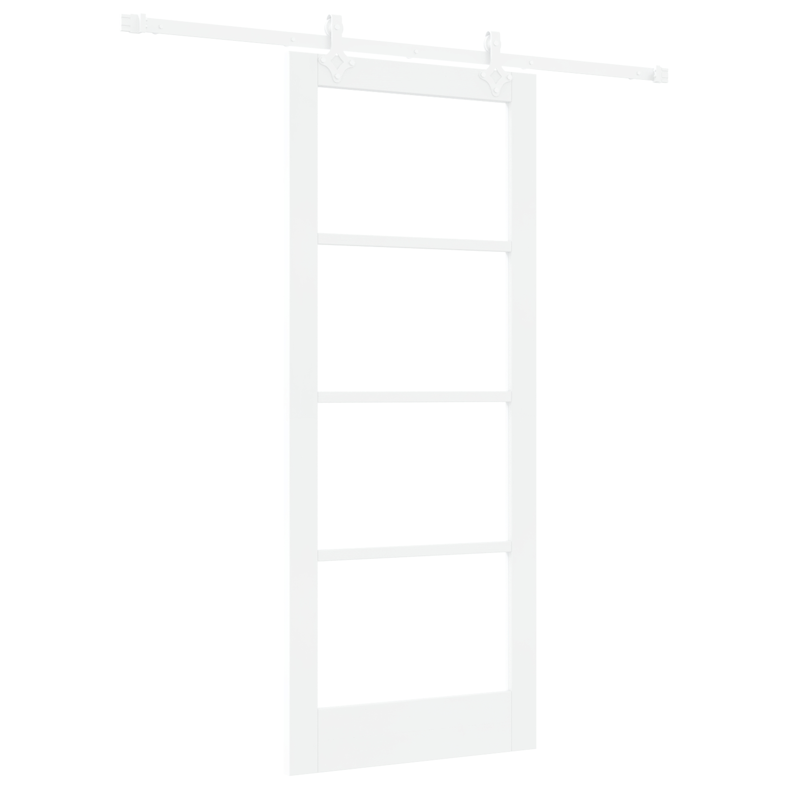vidaXL Ușă Glisantă Manual Alb 83 x 202 cm Lemn și metal vidaXL Ușă Glisantă Manual Alb 83 x 202 cm Lemn și metal