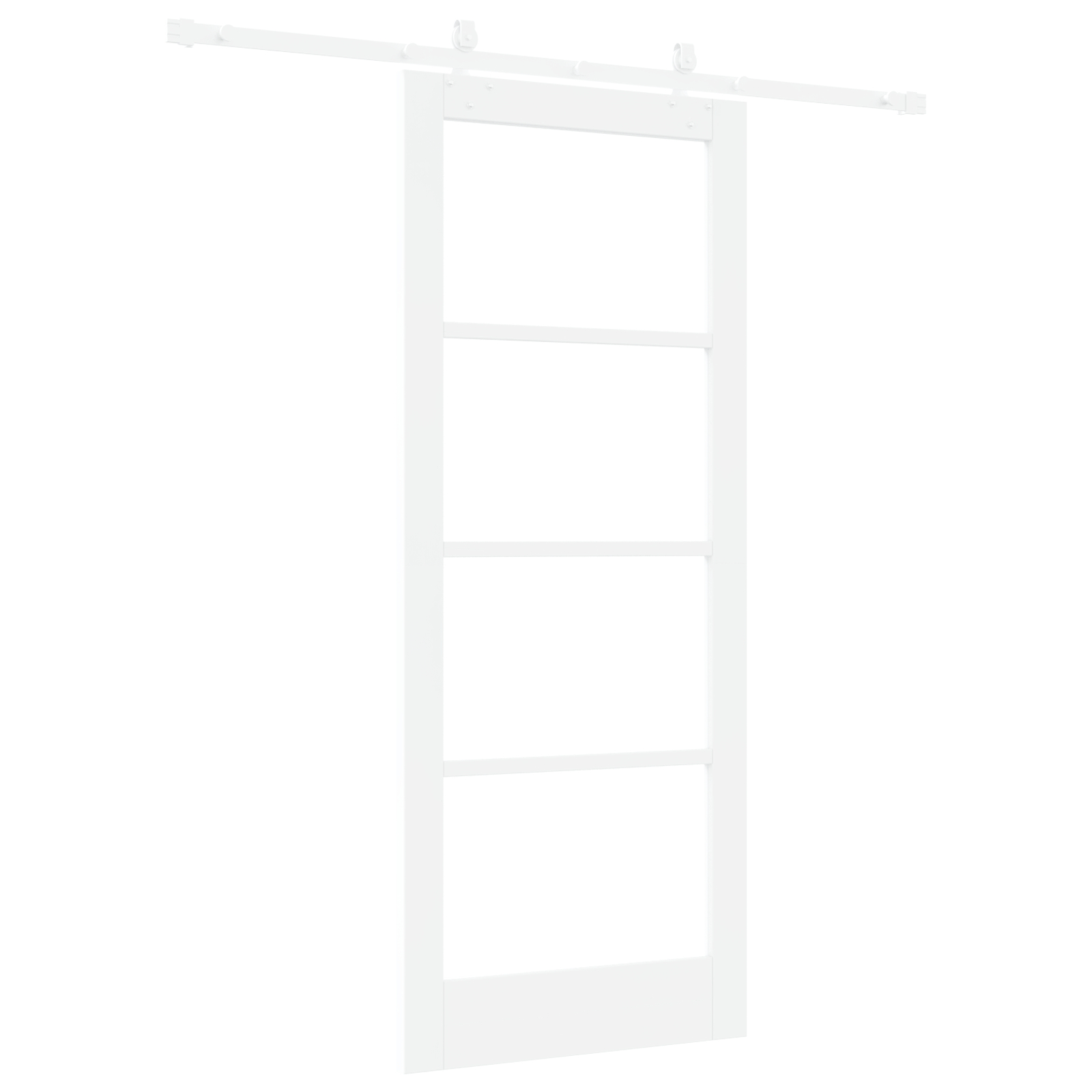 vidaXL Ușă Glisantă Manual Alb 83 x 202 cm Lemn și metal vidaXL Ușă Glisantă Manual Alb 83 x 202 cm Lemn și metal