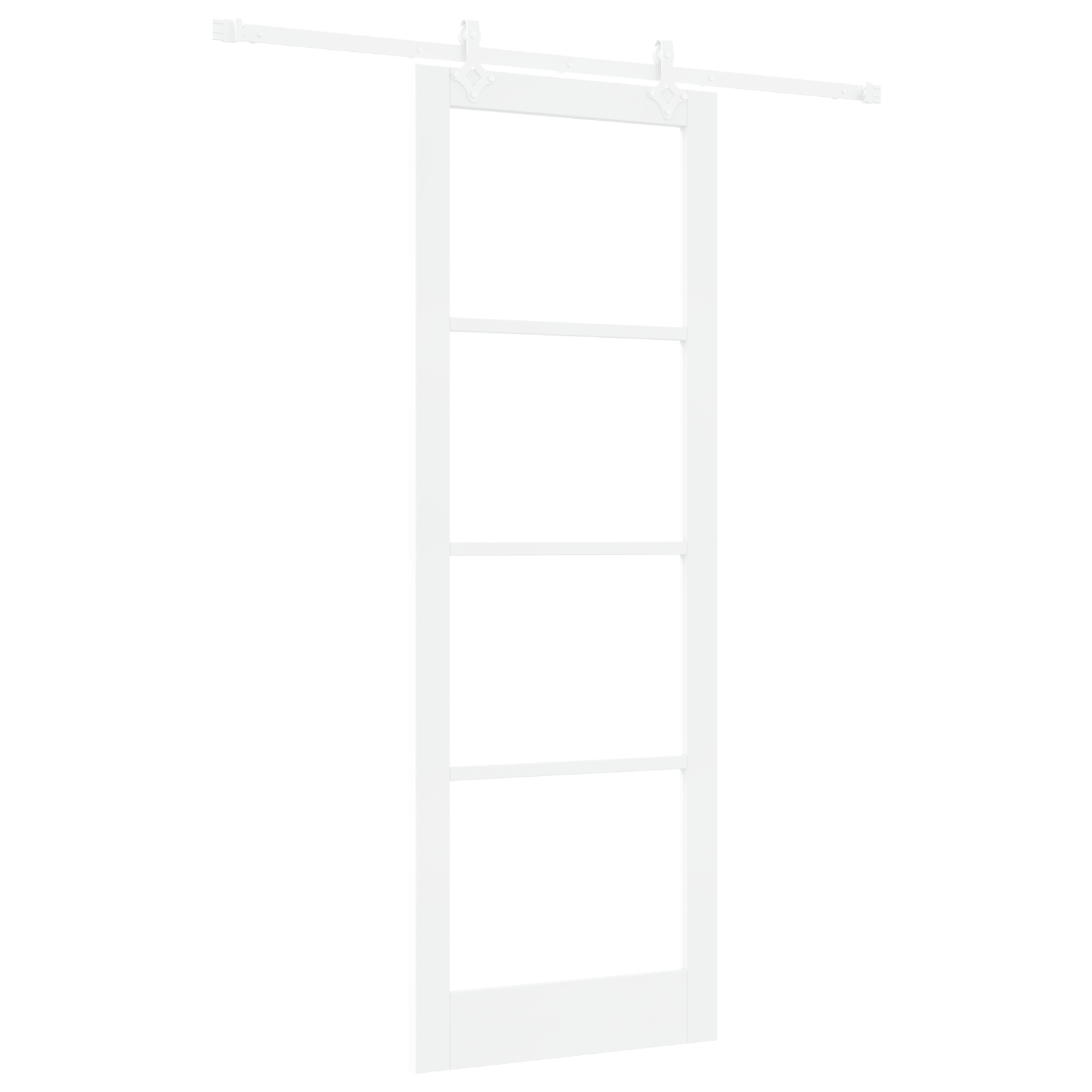 vidaXL Ușă Glisantă Manual Alb 83 x 232 cm Lemn și metal vidaXL Ușă Glisantă Manual Alb 83 x 232 cm Lemn și metal