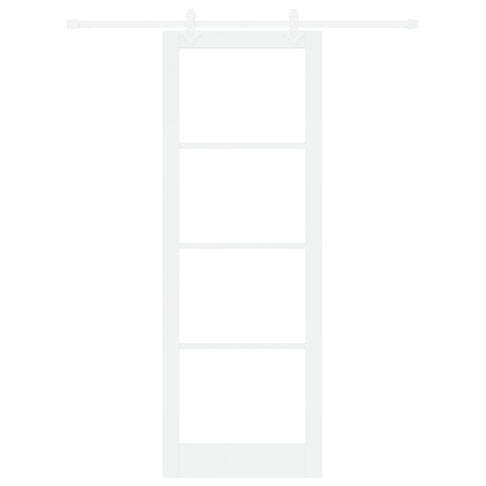 vidaXL Ușă Glisantă Manual Alb 83 x 232 cm Lemn și metal vidaXL Ușă Glisantă Manual Alb 83 x 232 cm Lemn și metal