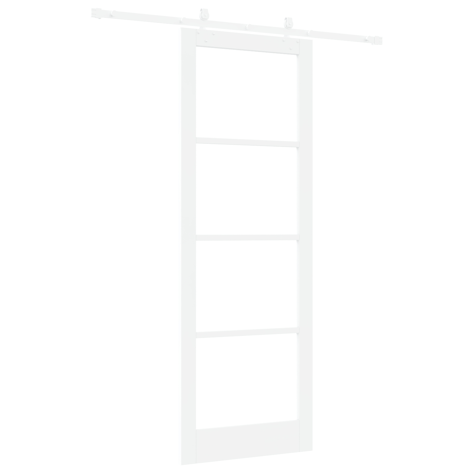 vidaXL Ușă Glisantă Manual Alb 83 x 232 cm Lemn și metal vidaXL Ușă Glisantă Manual Alb 83 x 232 cm Lemn și metal