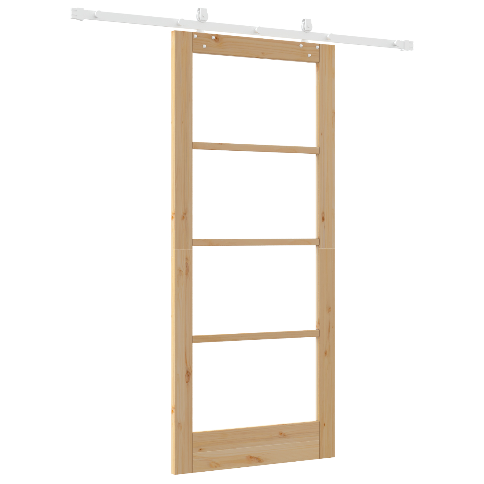 vidaXL Ușă Glisantă Manual Maro 86 x 198.5 cm Lemn și metal